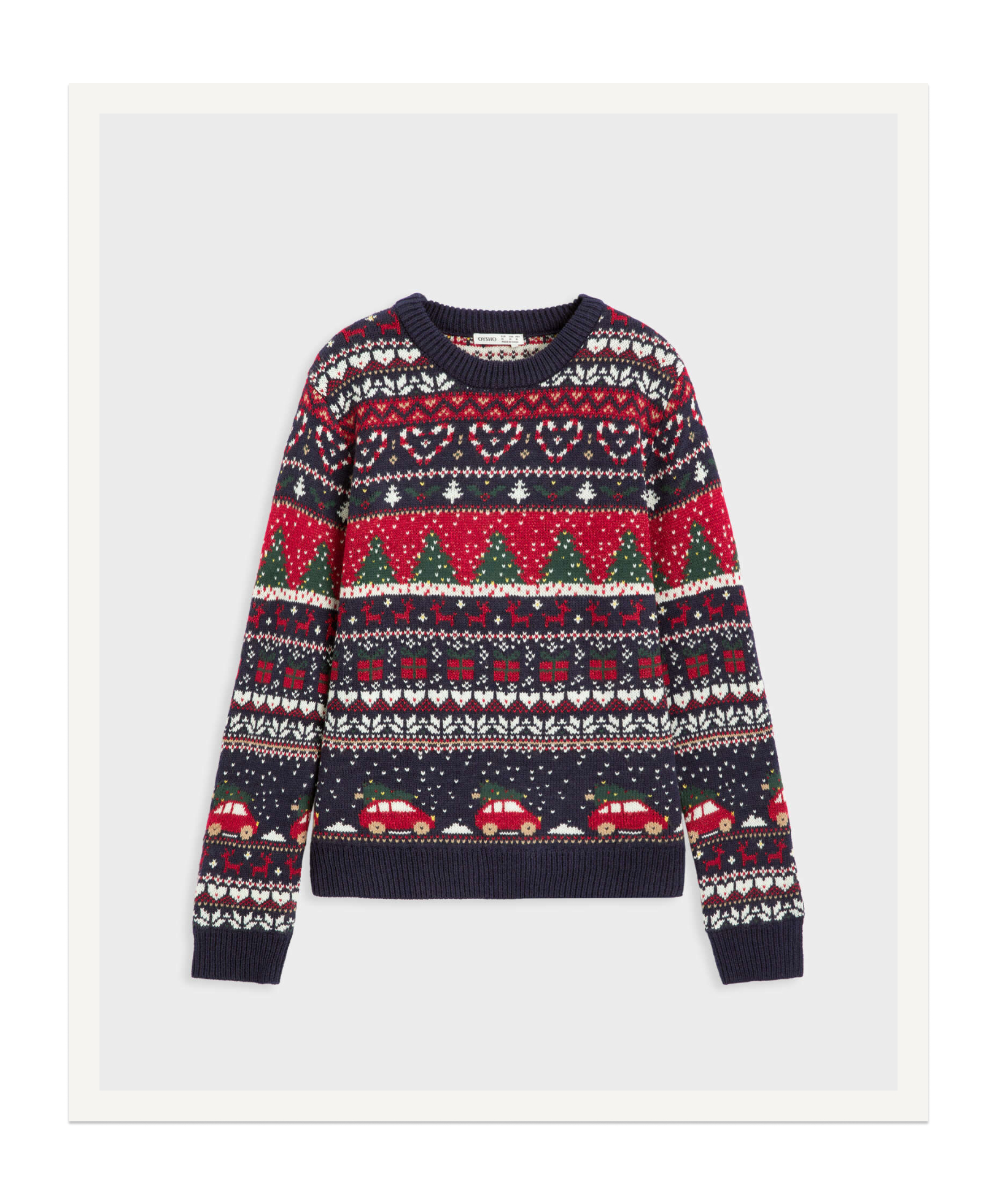 Christmas jacquard knit jumper