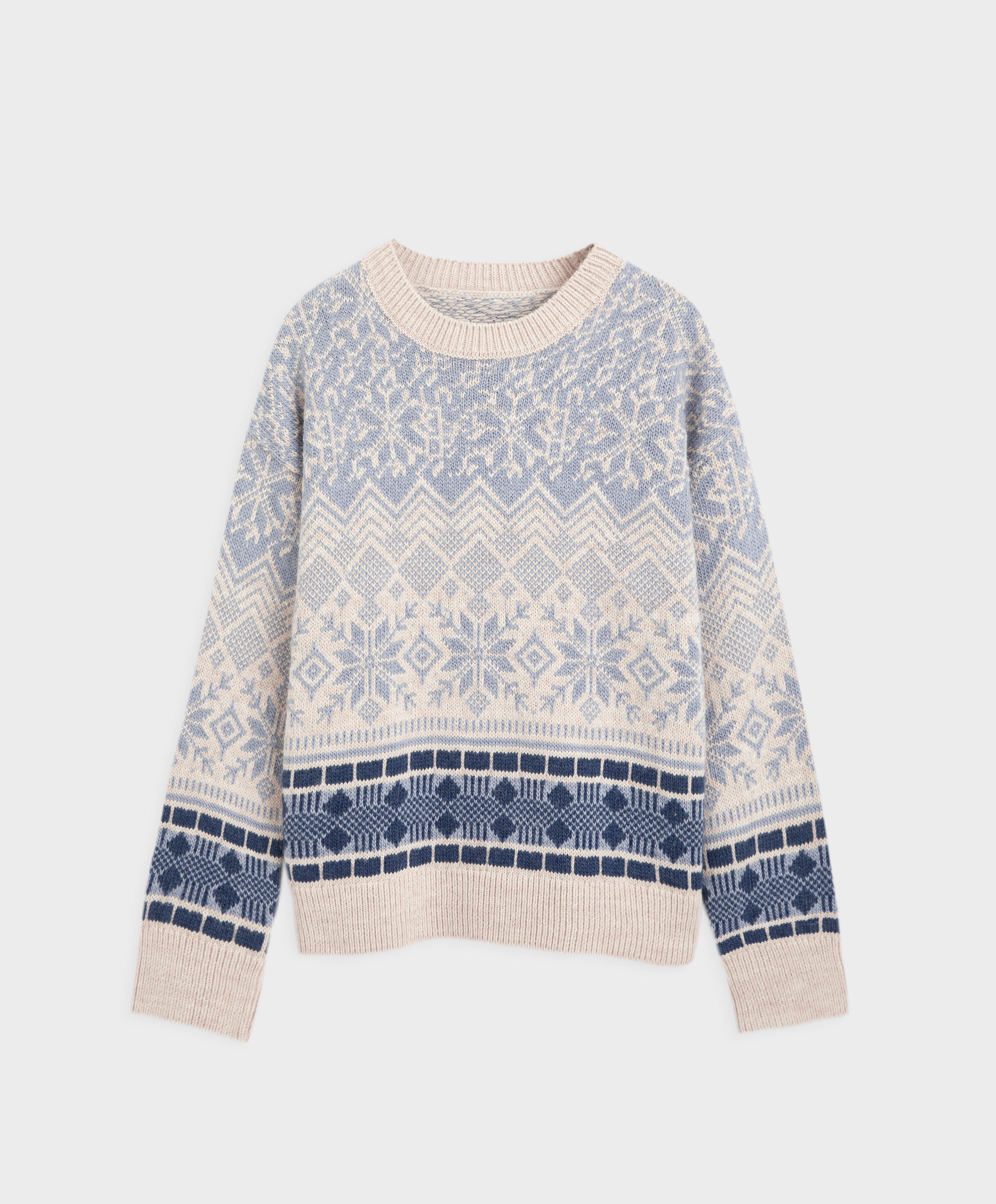 Jacquard knit snowflake jumper 