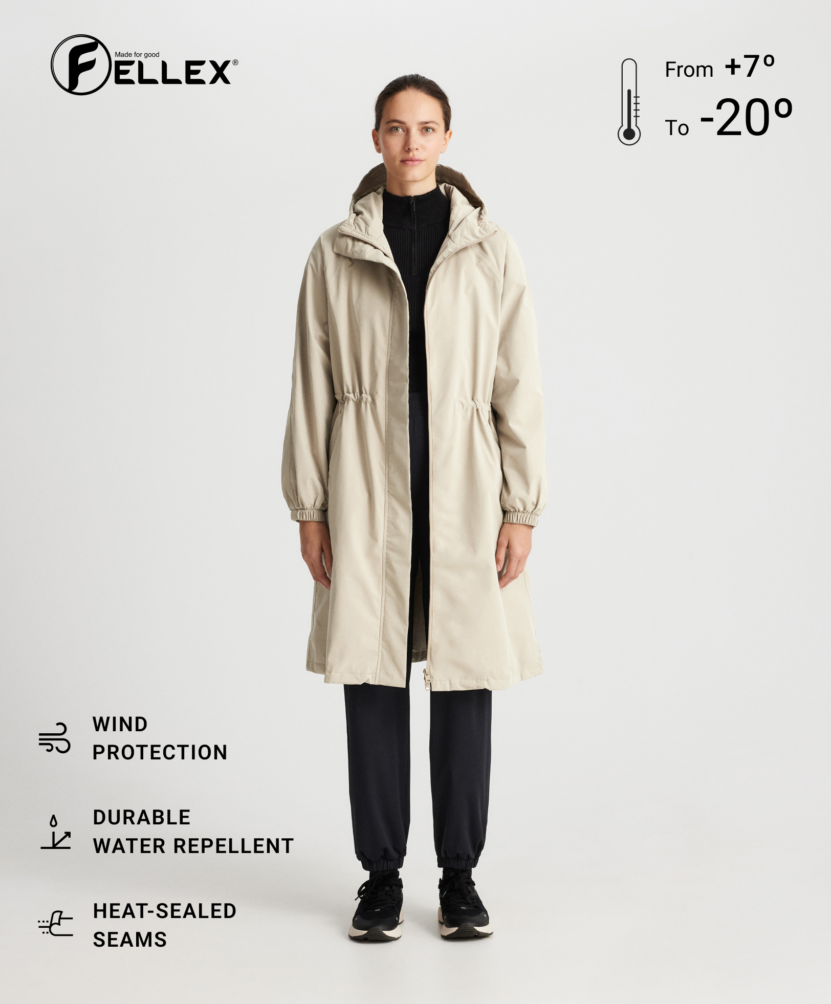 Непромокаемая утепленная куртка с наполнителем FELLEX® AEROGEL