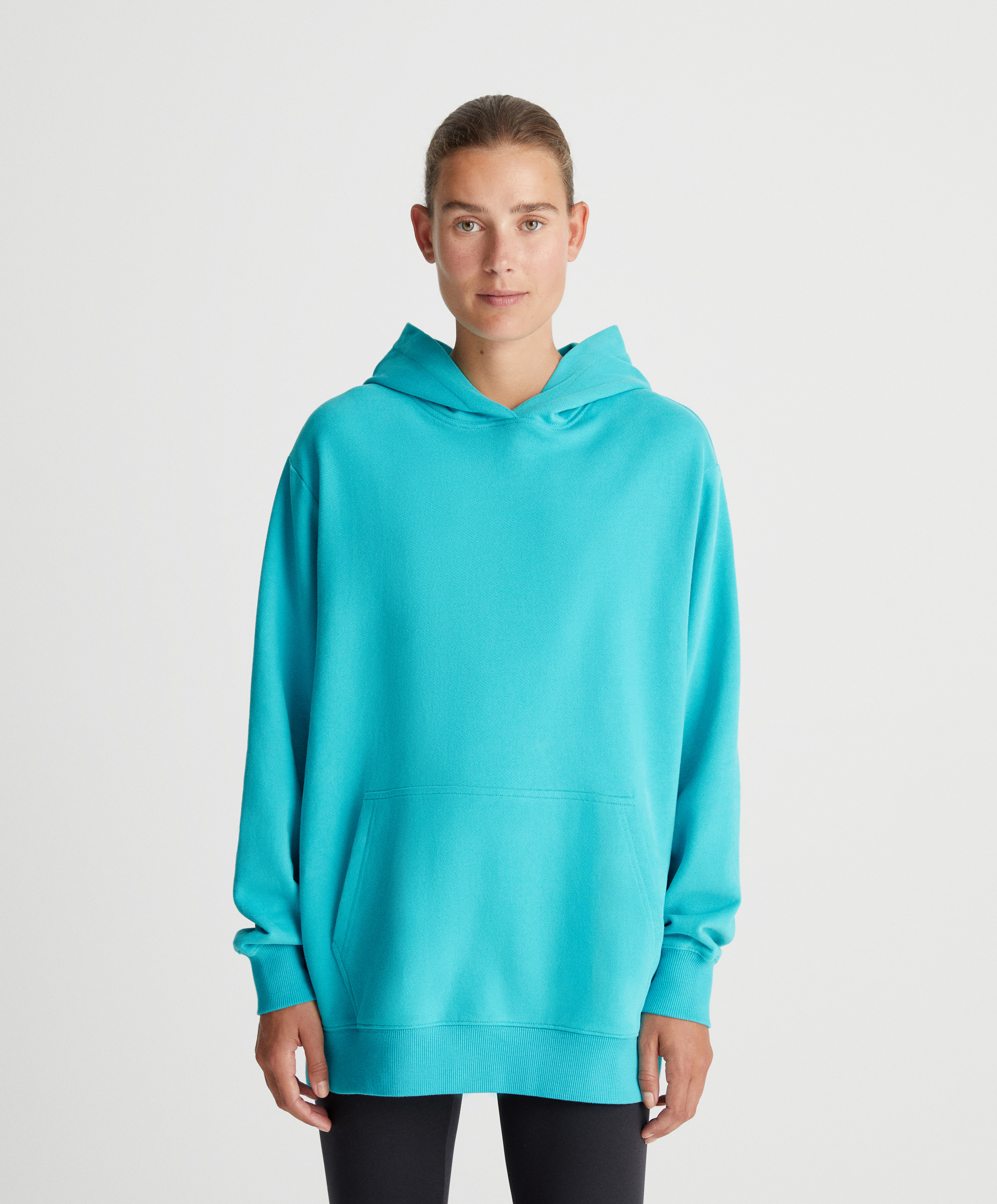 Oversize plush cotton sweatshirt