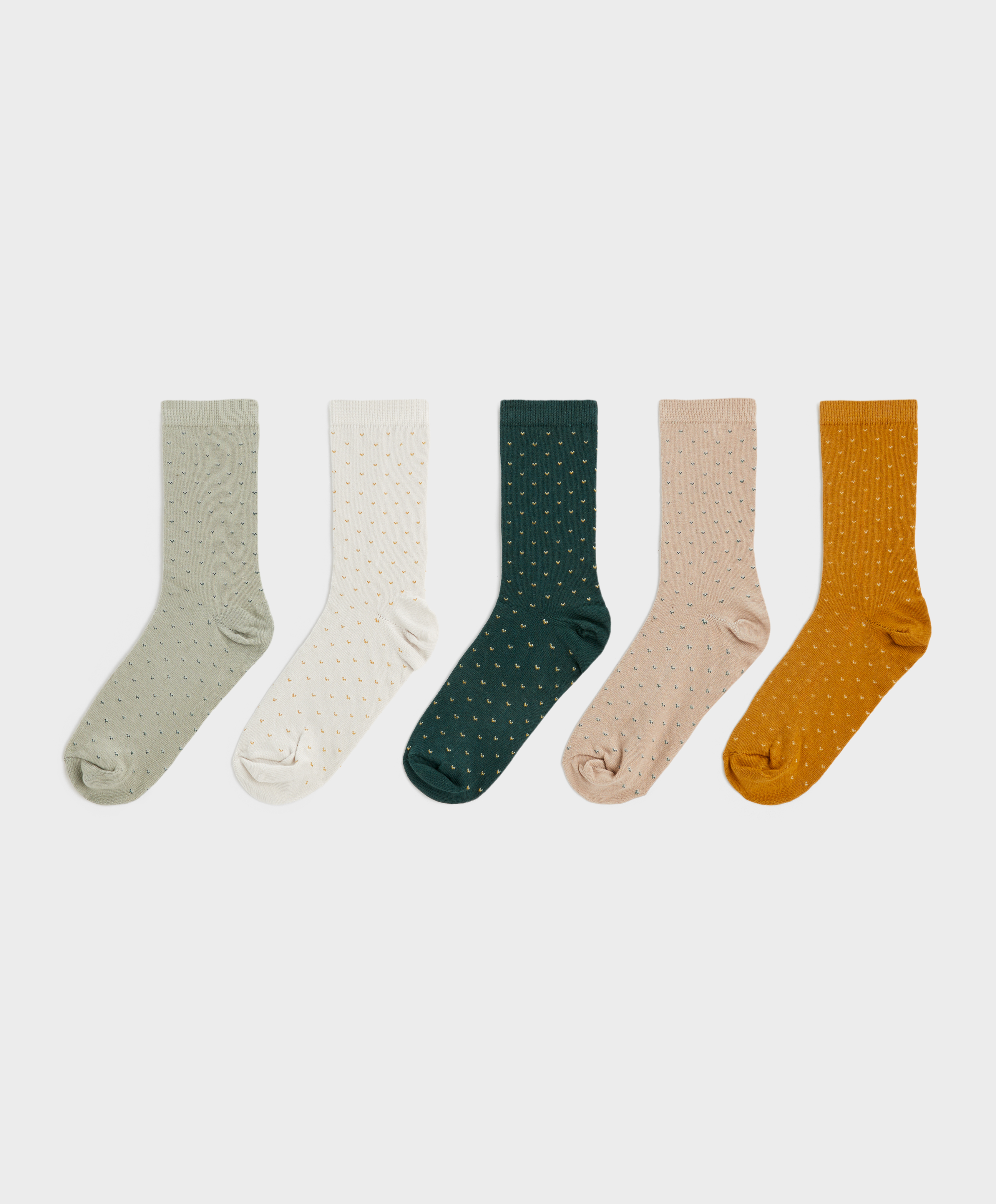 Pack de 5 pares de meias classic em algodão com padrão