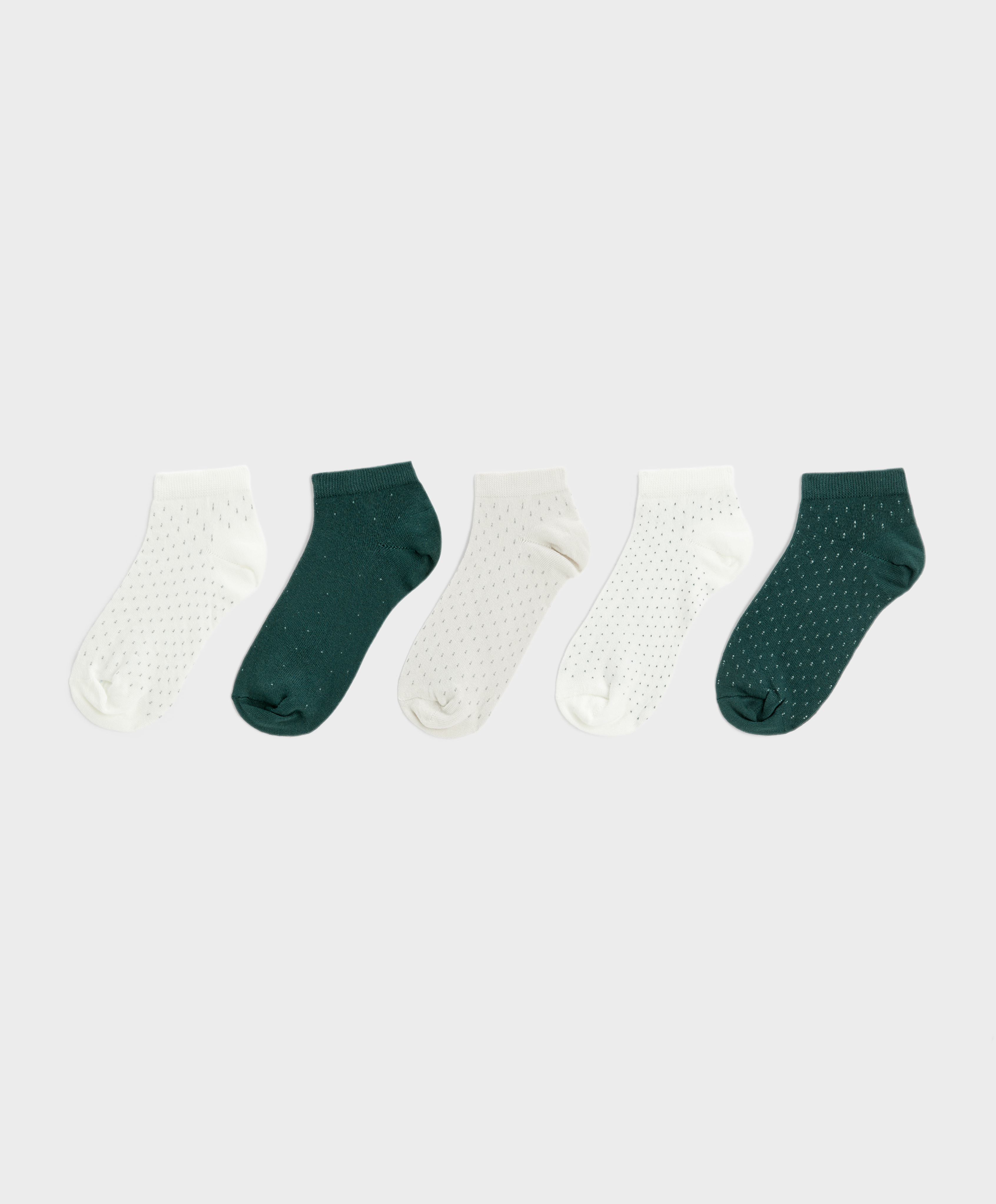 5 pares de calcetines sneaker algodón fantasía