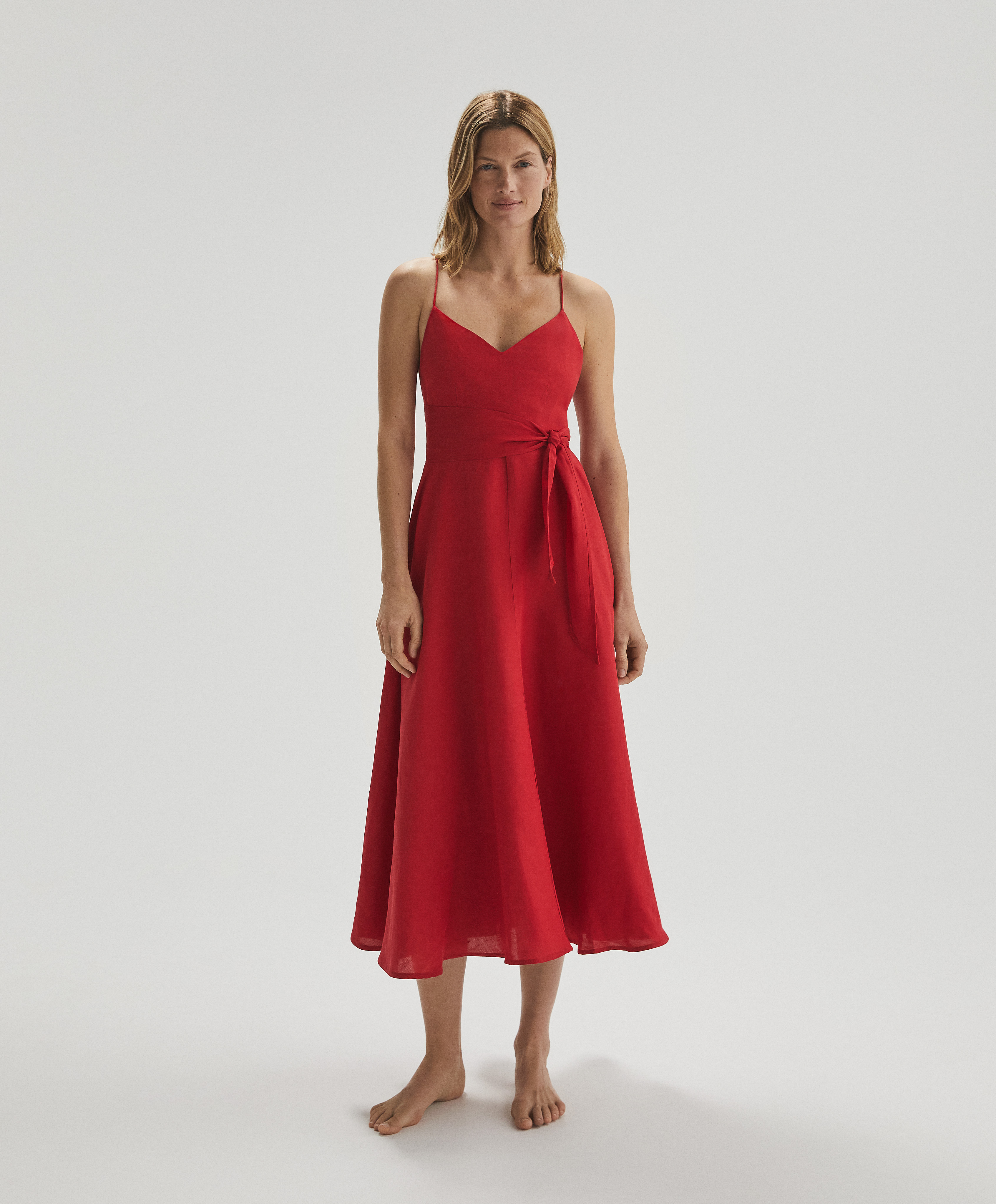 oysho red dress