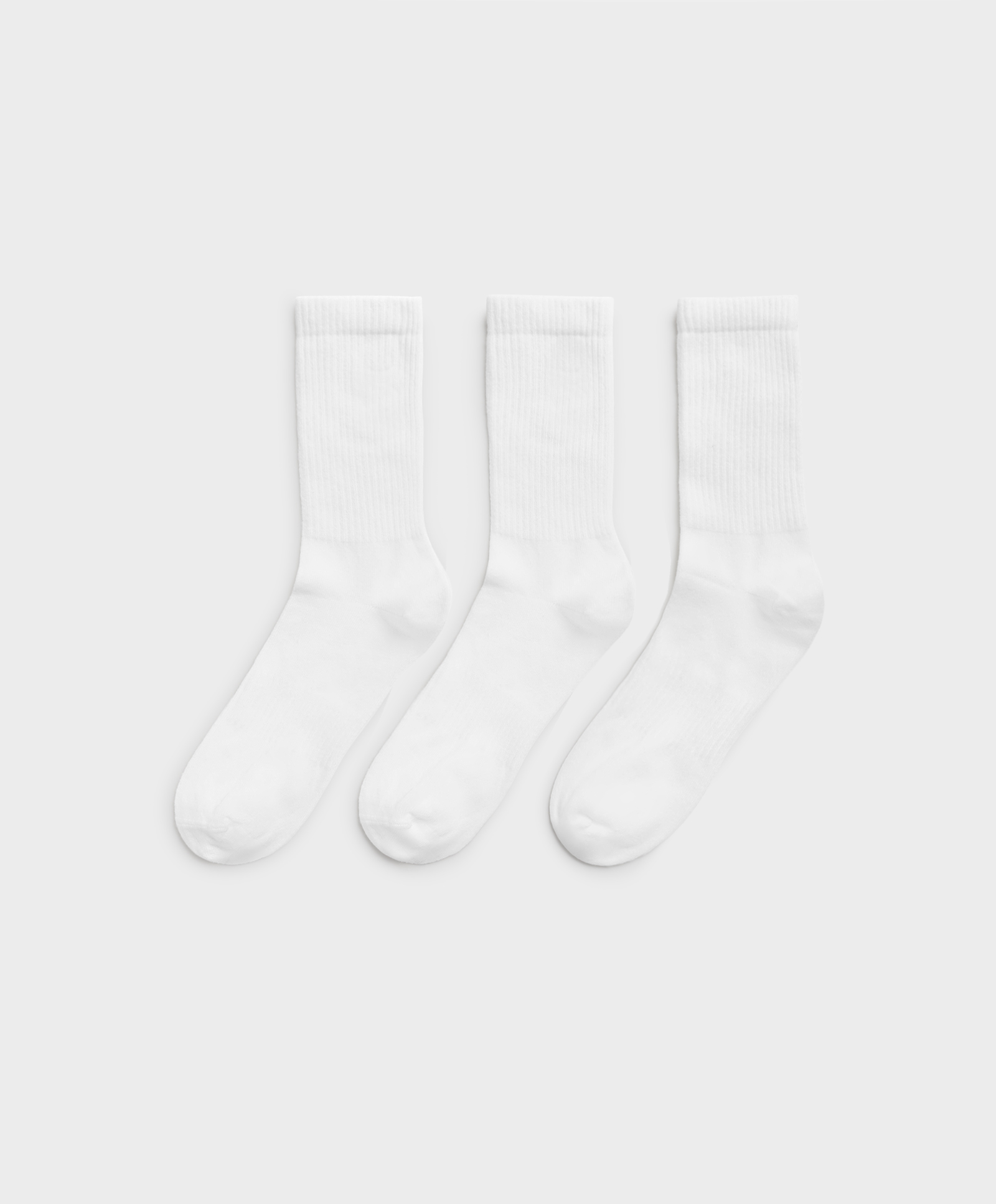 3 pairs of medium cotton sports socks