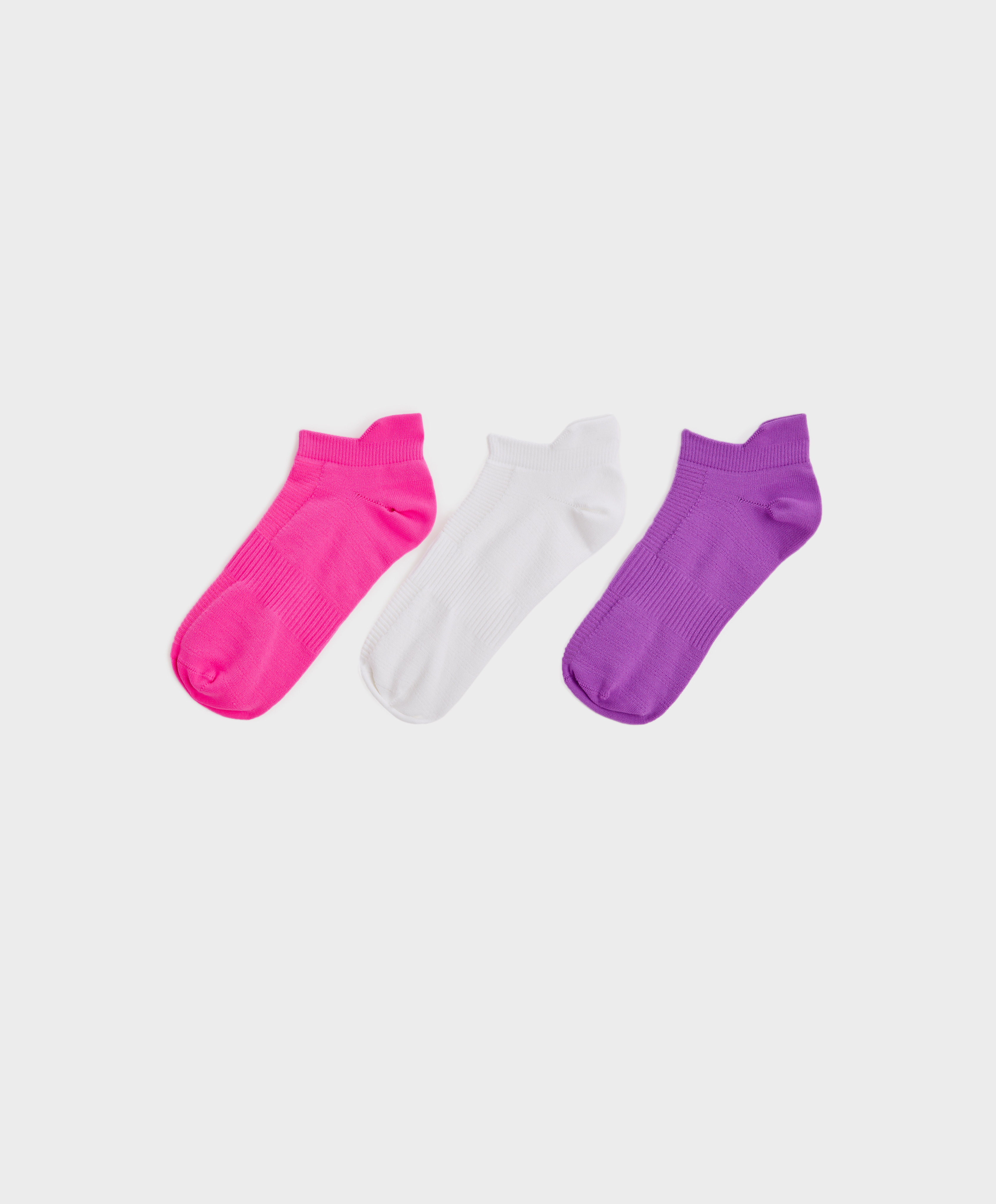 Pack de 3 paires de chaussettes sneaker en microfibre sport