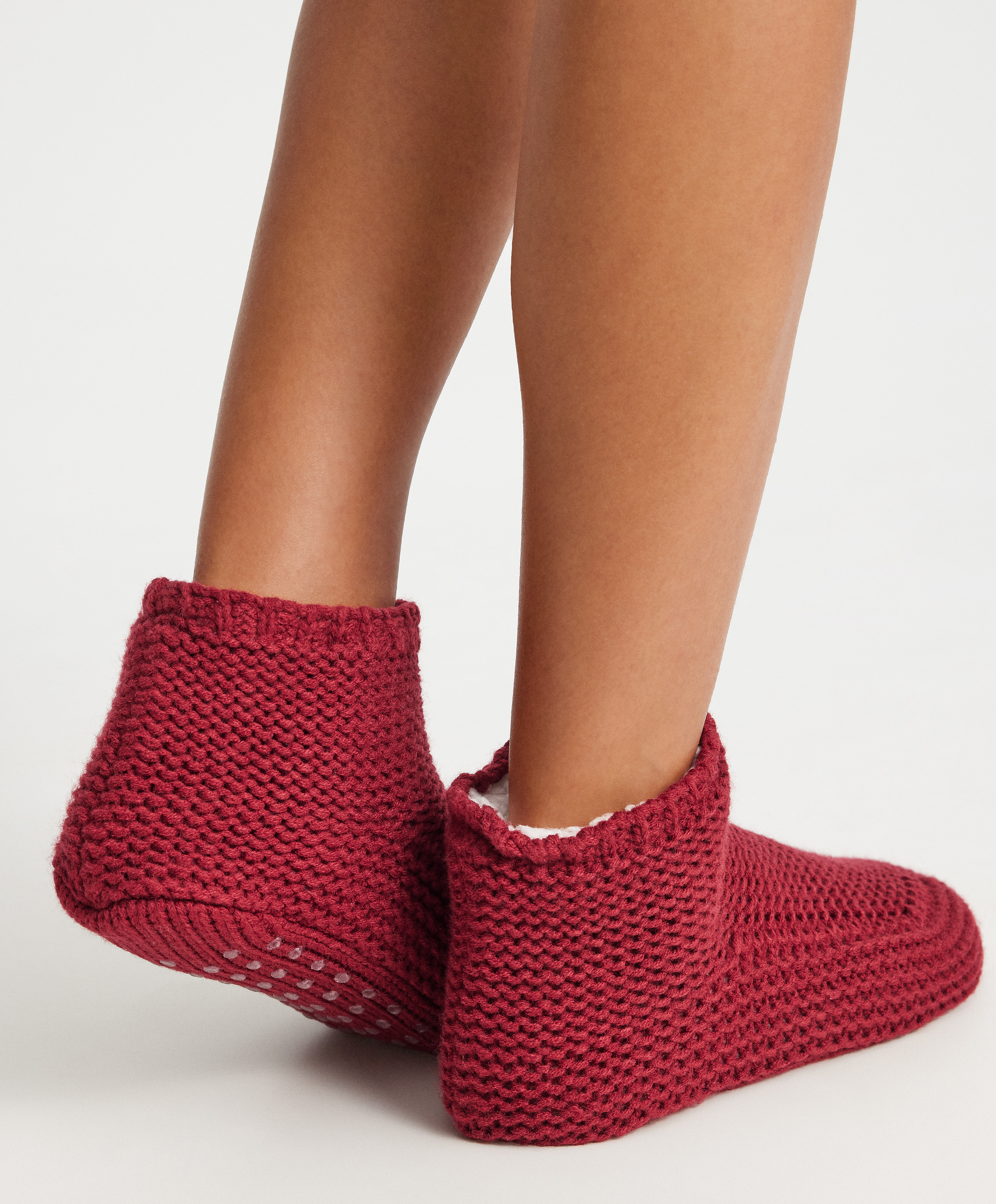 Chunky knit boots
