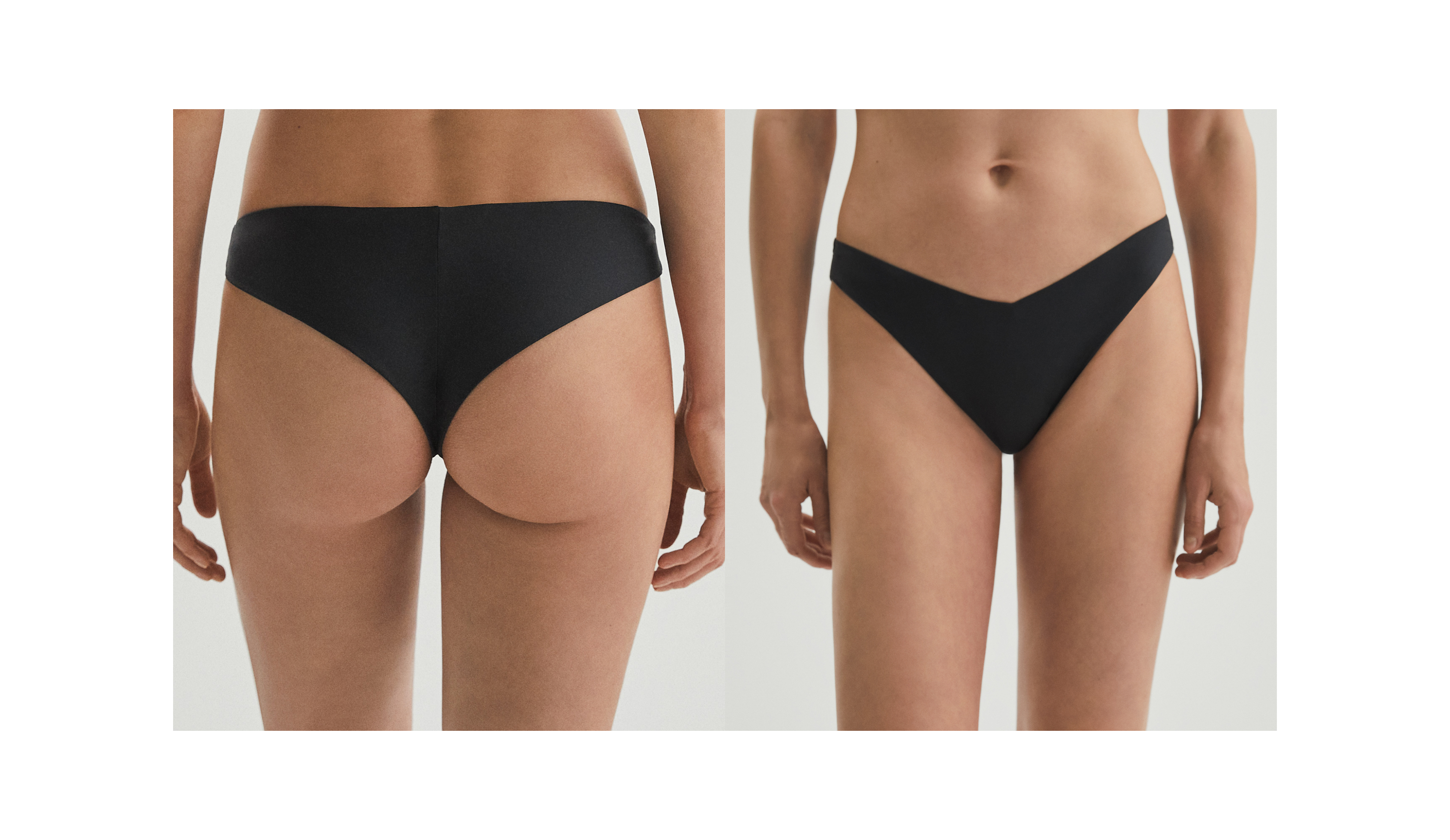 “U”-cut Brazilian bikini briefs