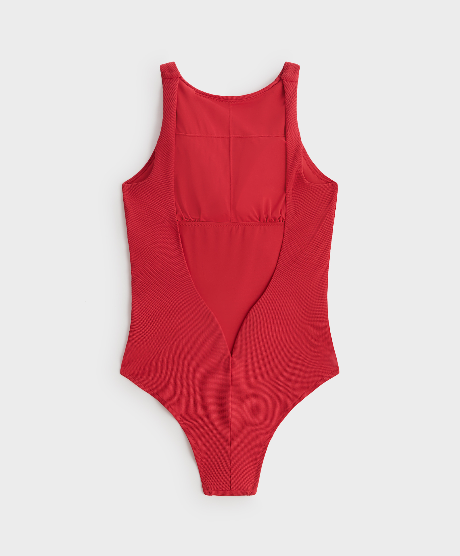 red tank swimsuit