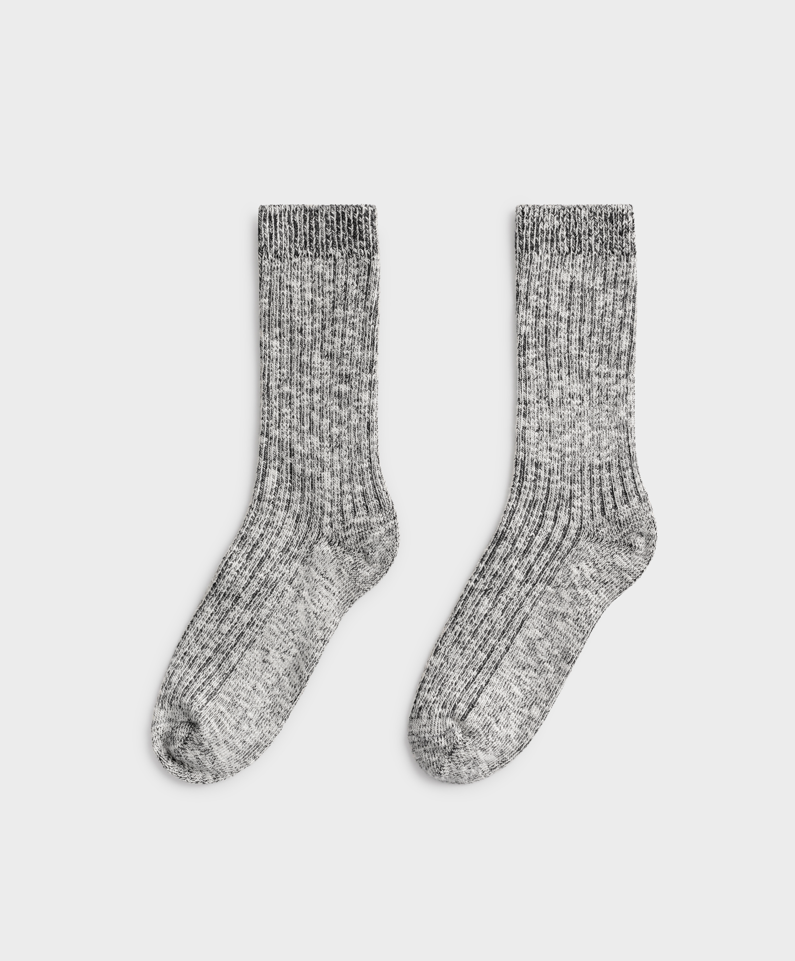 Medium ribbed cotton socks