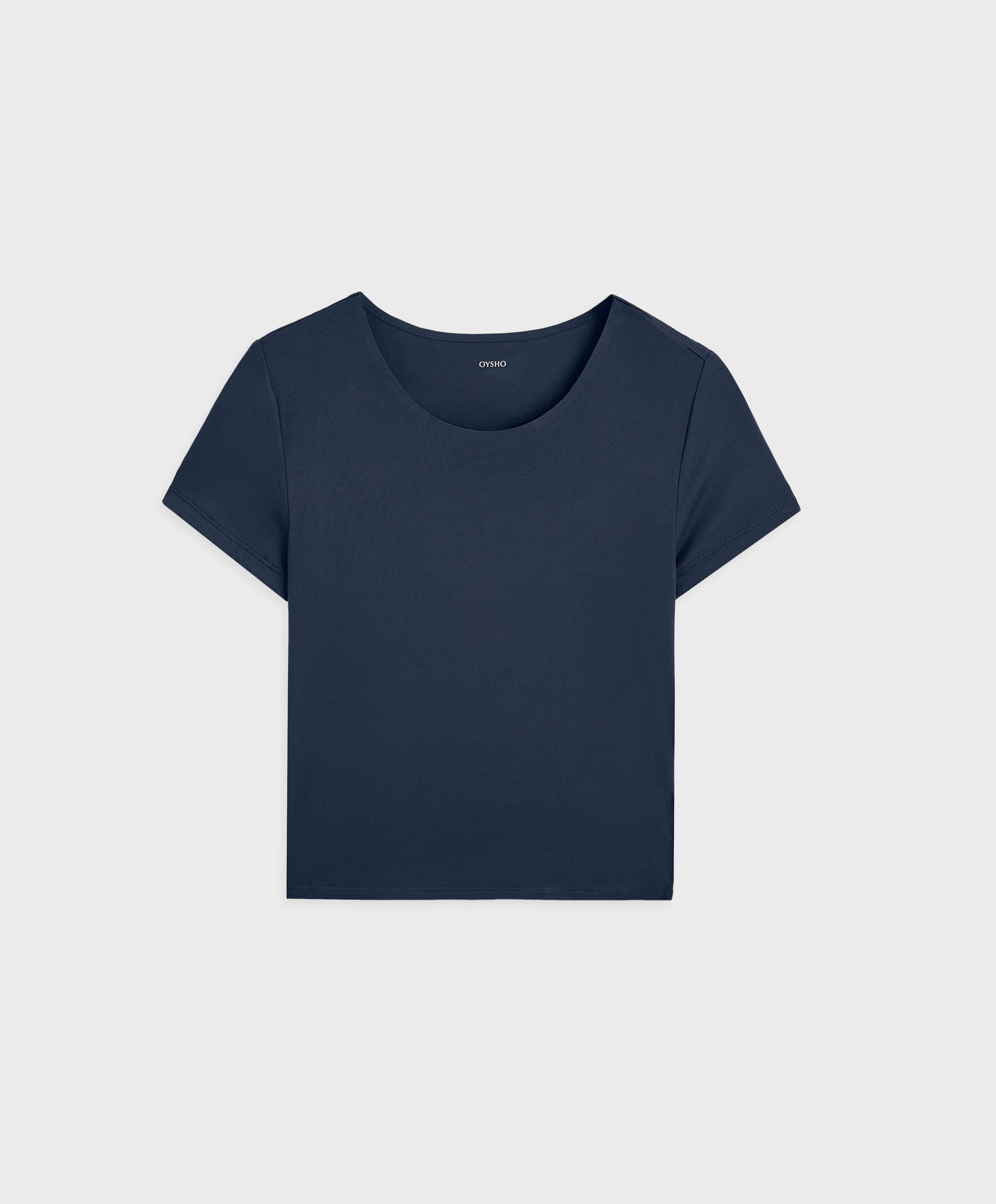 Comfortlux Crop-Shirt mit kurzen Ärmeln