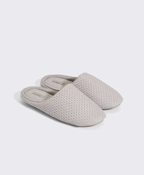 Basic mink weave slippers
