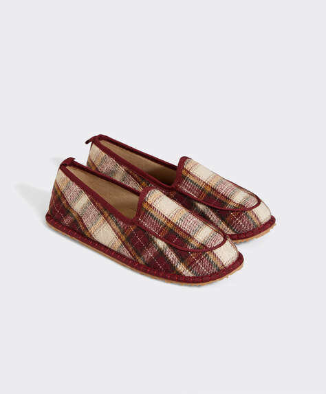 Slipper cuadros - ZAPATILLAS - DORMIR | OYSHO Islas Canarias