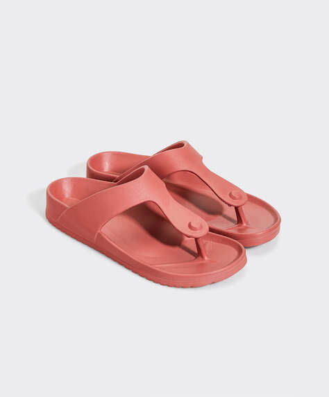 Moulded beach thong sandals