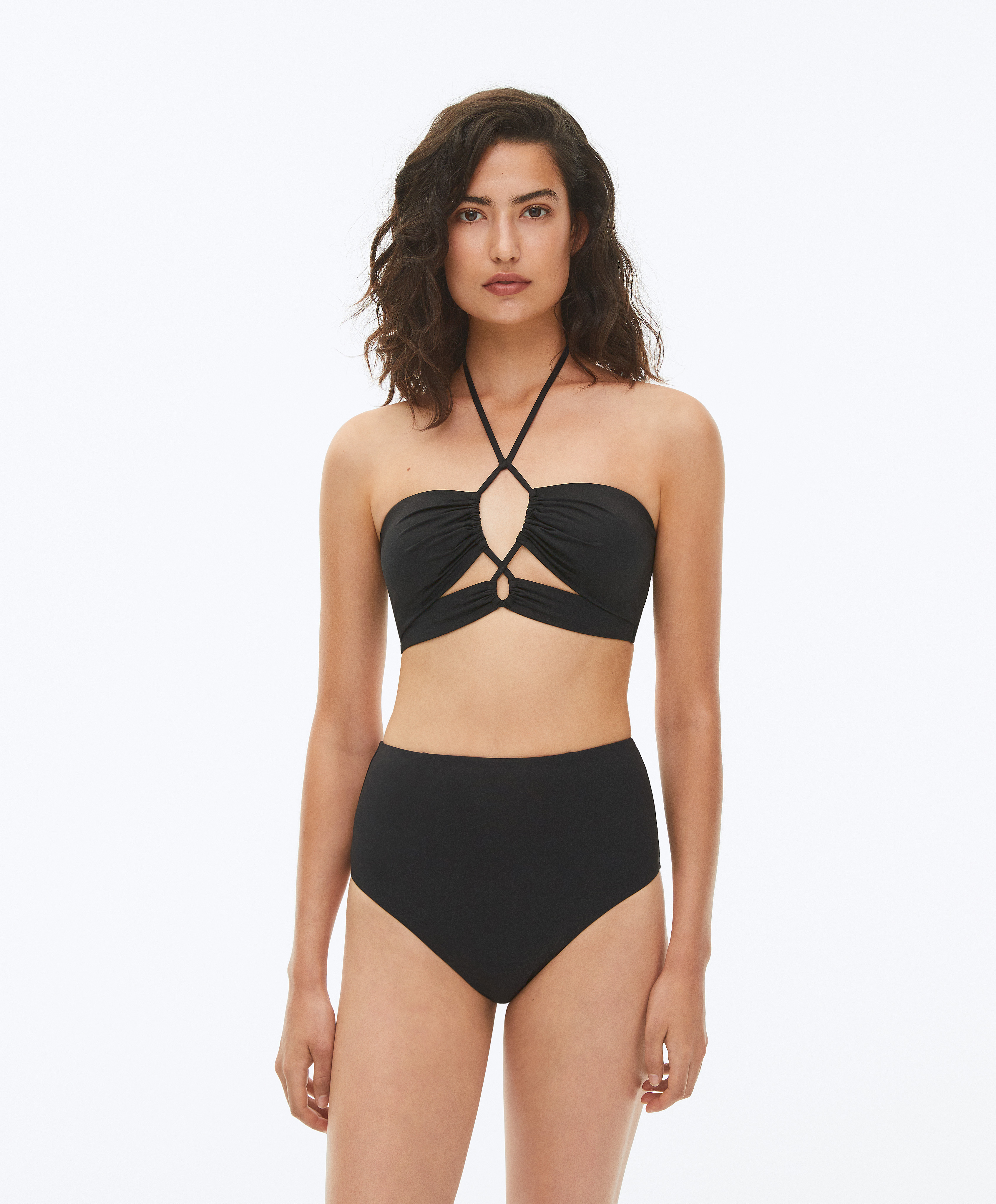 Cut out bikini top and high waisted briefs OYSHO France