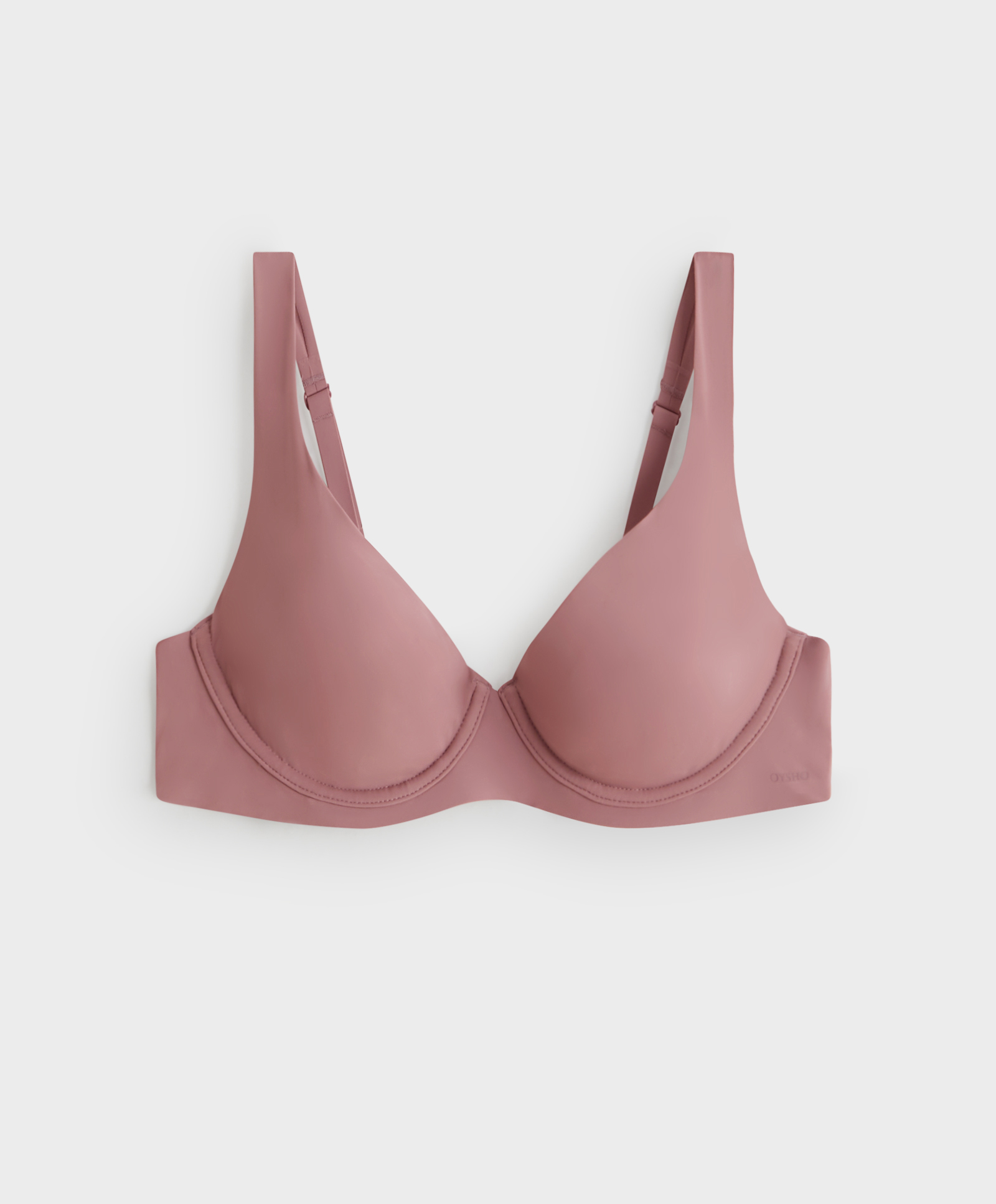 0186/104 Beha van polyamide met brede bandjes, met beugel en zonder vulling