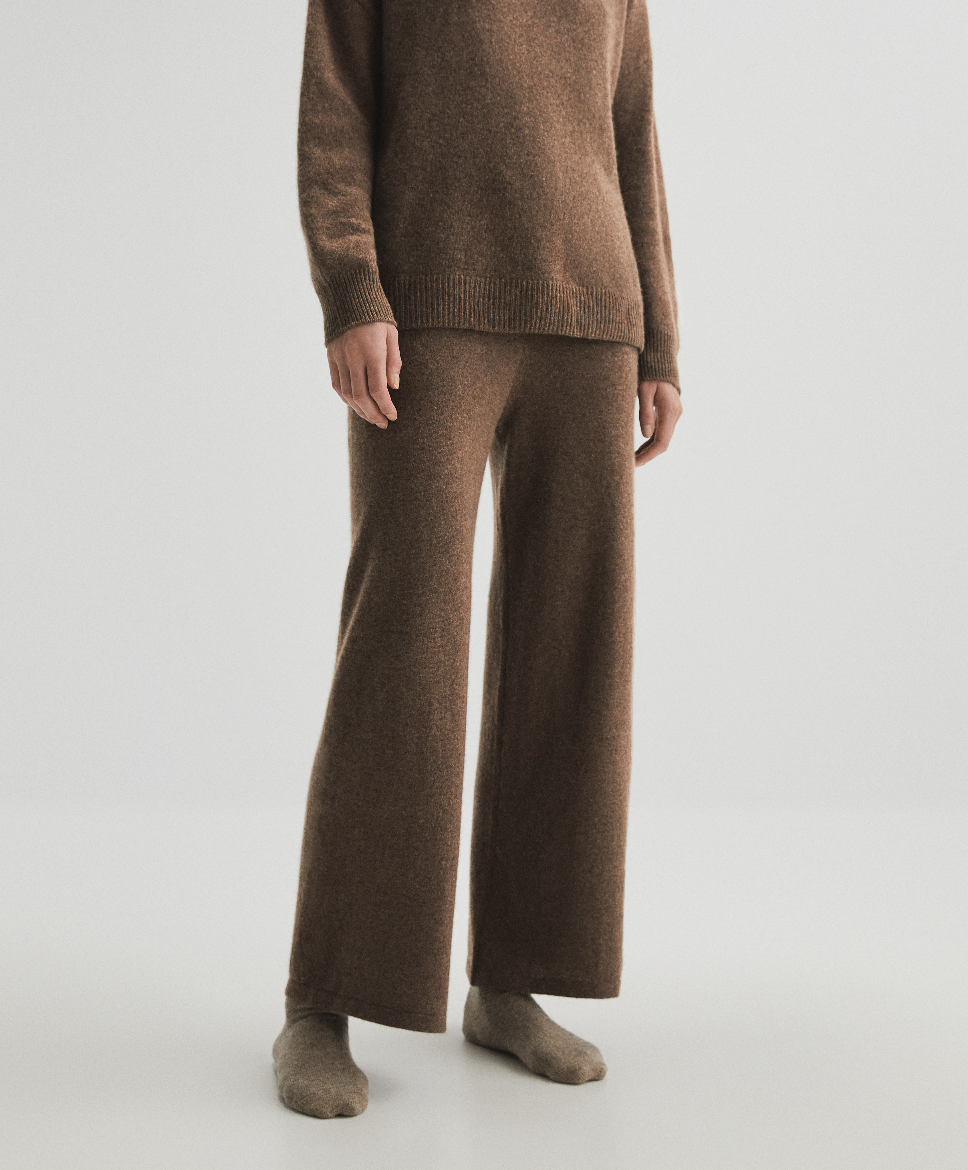 100% cashmere trousers