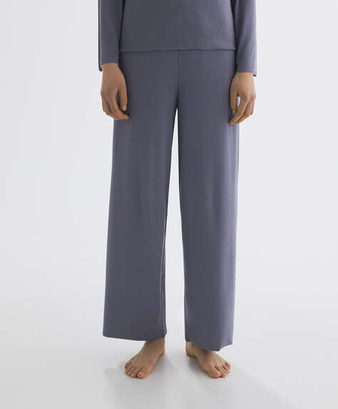 Micromodal ribbed trousers