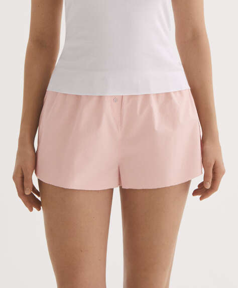 100% cotton poplin shorts