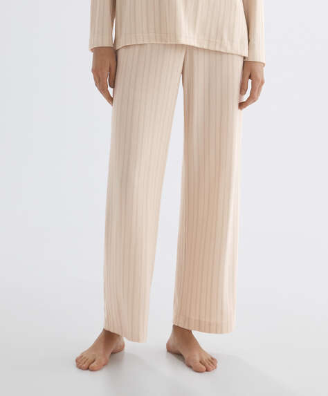 Stripe soft touch trousers