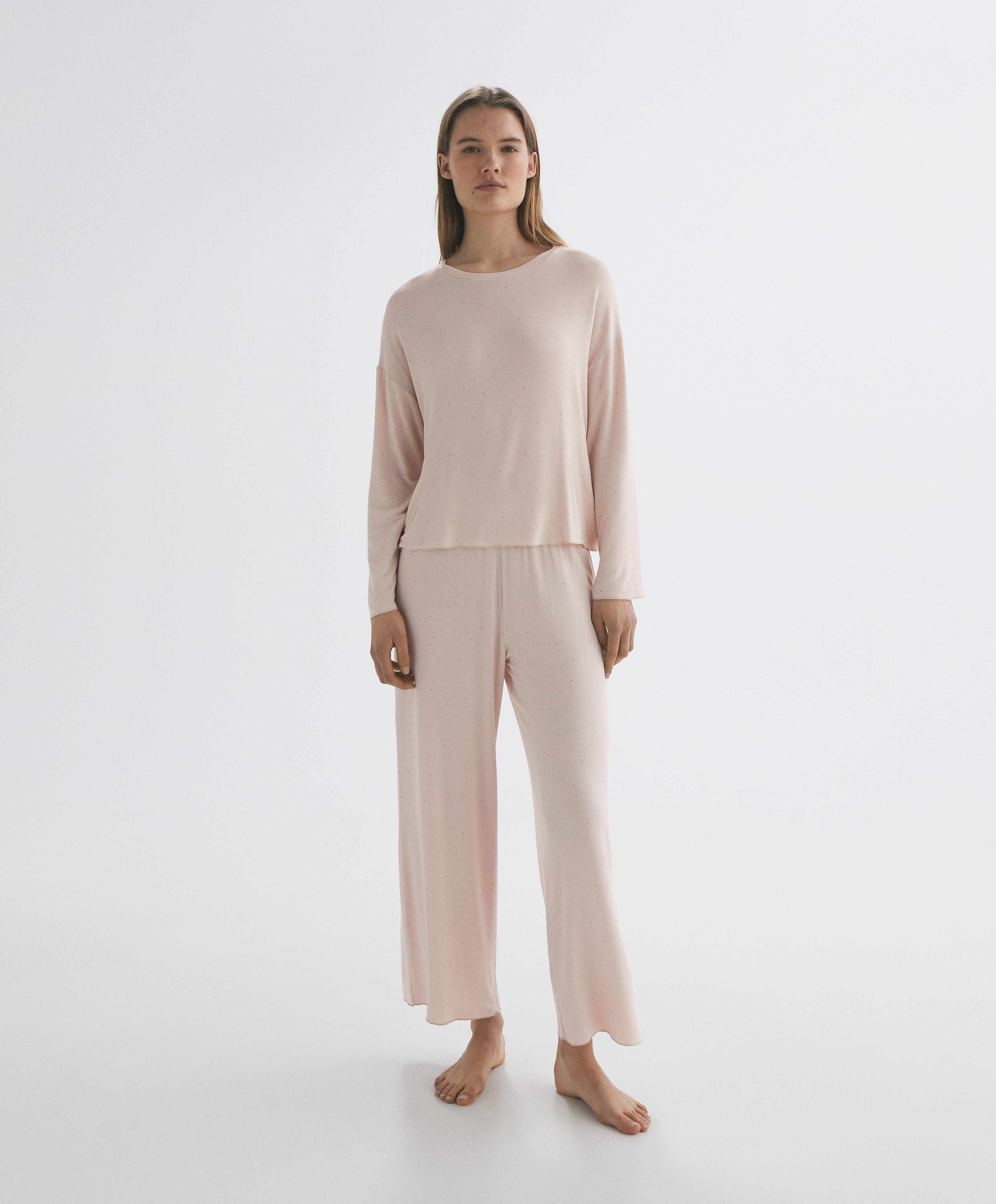 Long sleeve printed T-shirt - Pyjama sets | OYSHO Indonesia