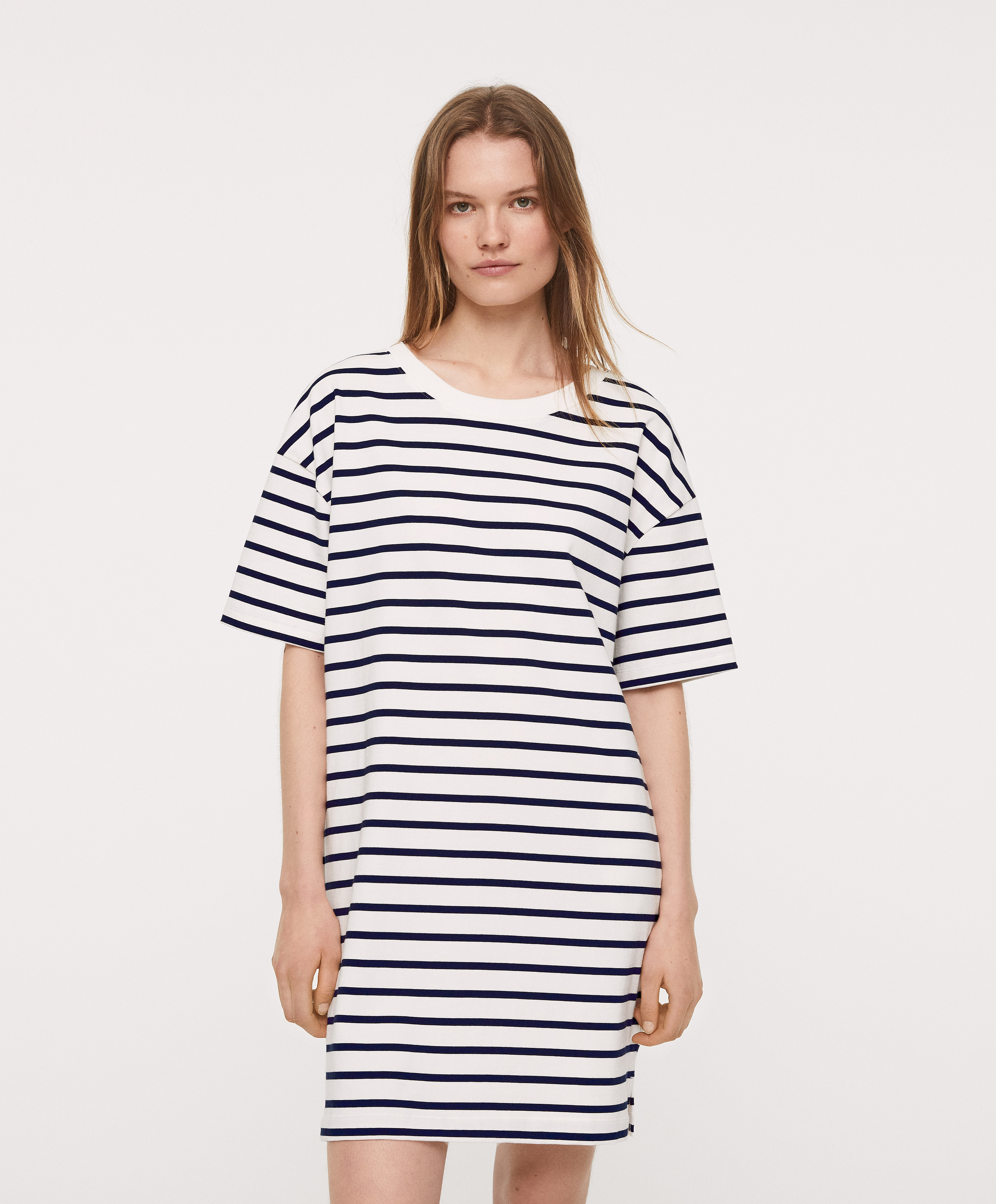 100% cotton stripe dress