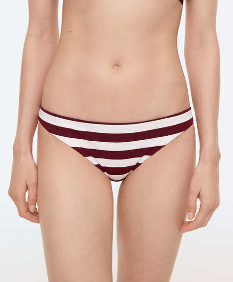 Striped classic bikini briefs