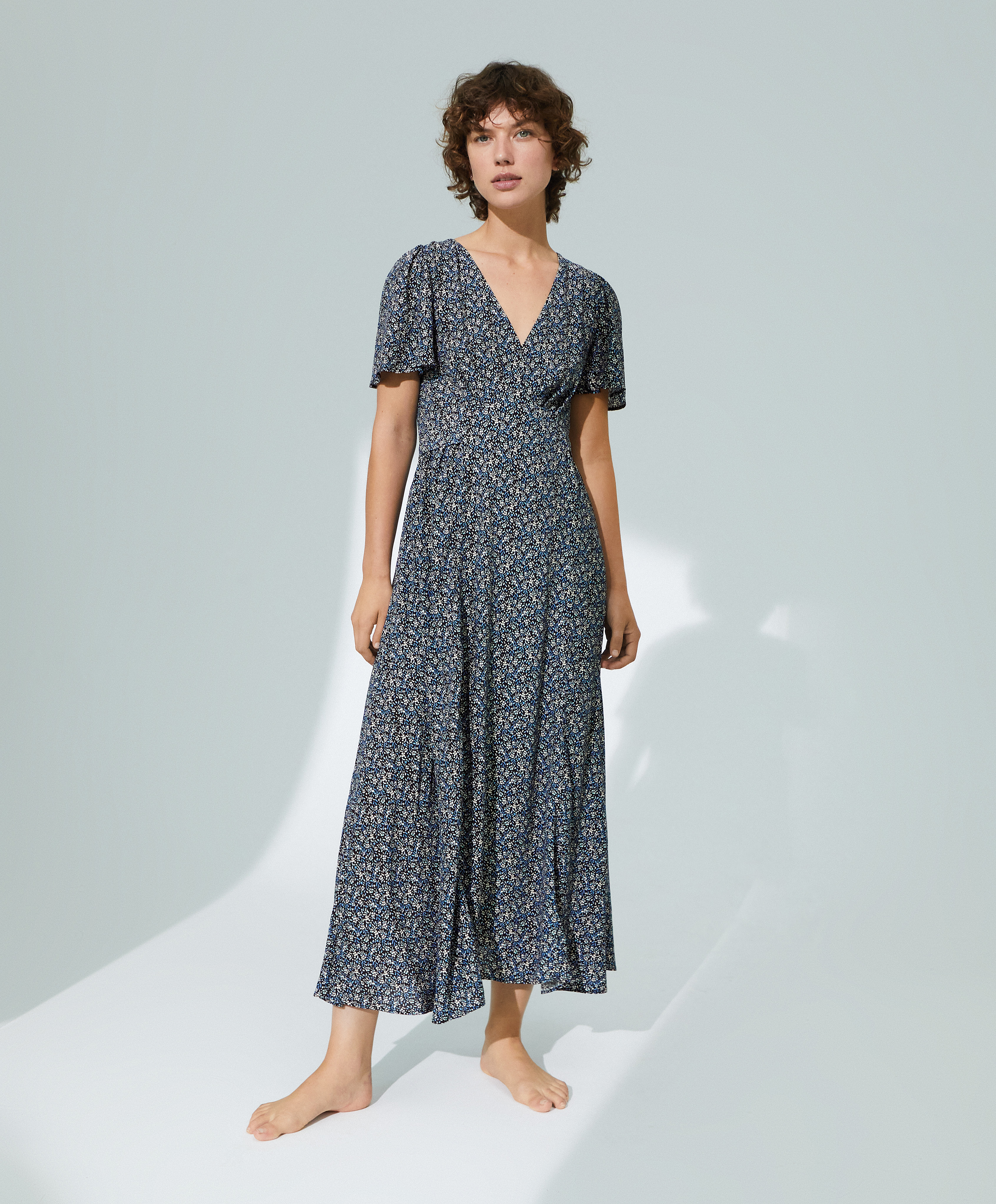 oysho polka dot dress