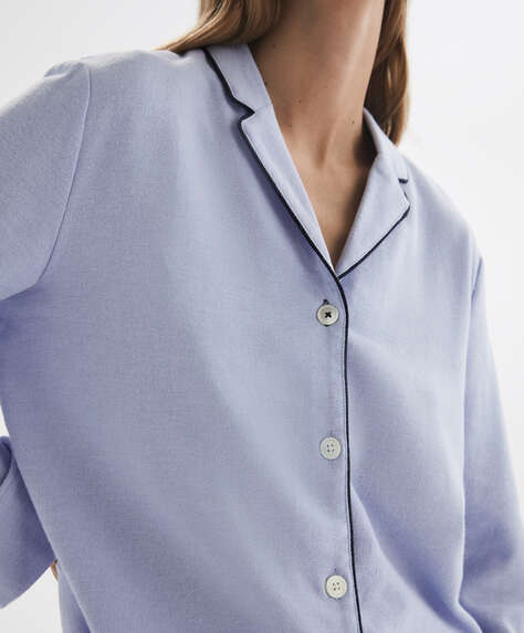 EXTRA WARM 100% cotton long-sleeved shirt