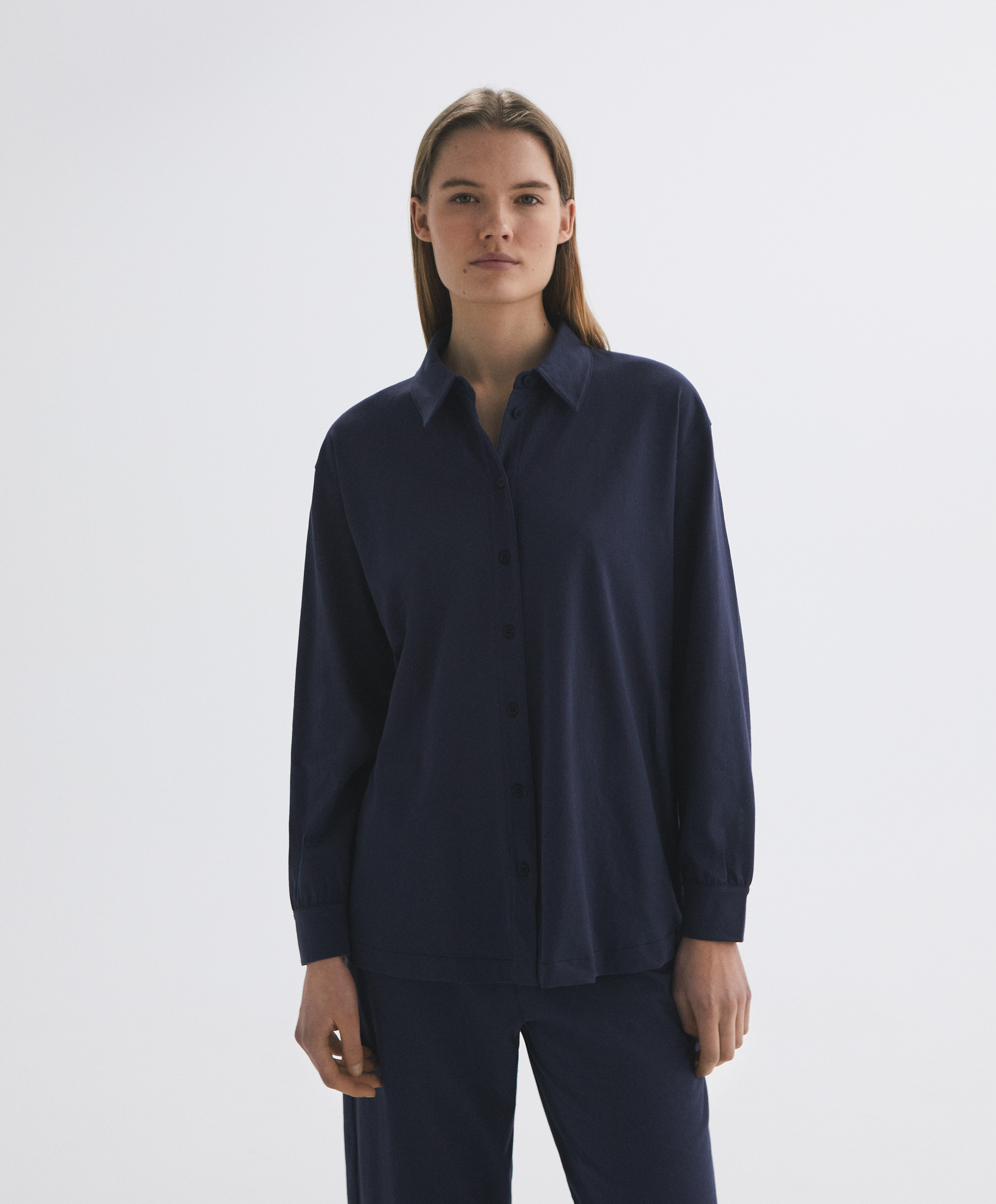 cotton long-sleeved shirt - Pyjama sets 