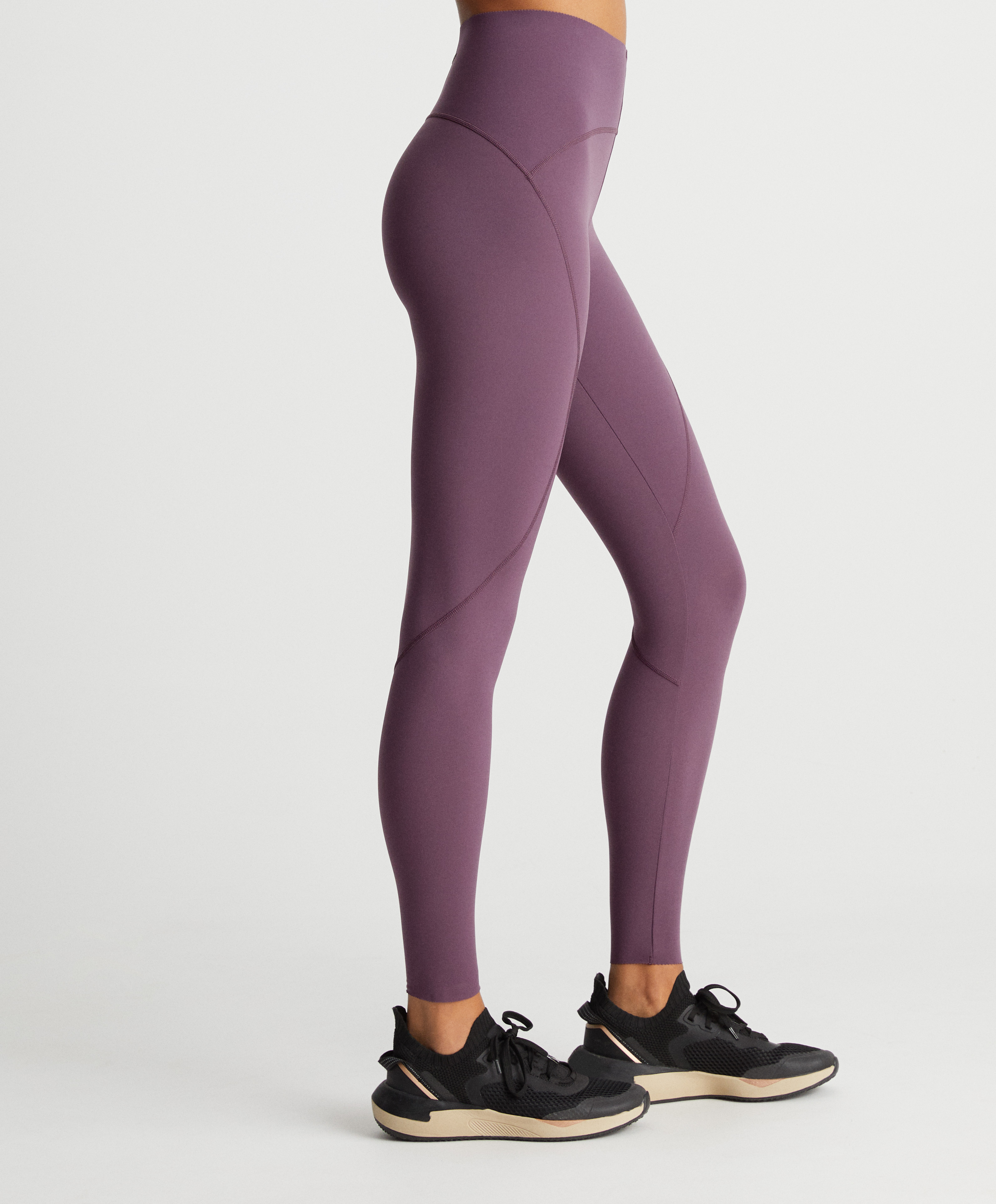 Basic compressive ankle-length leggings 