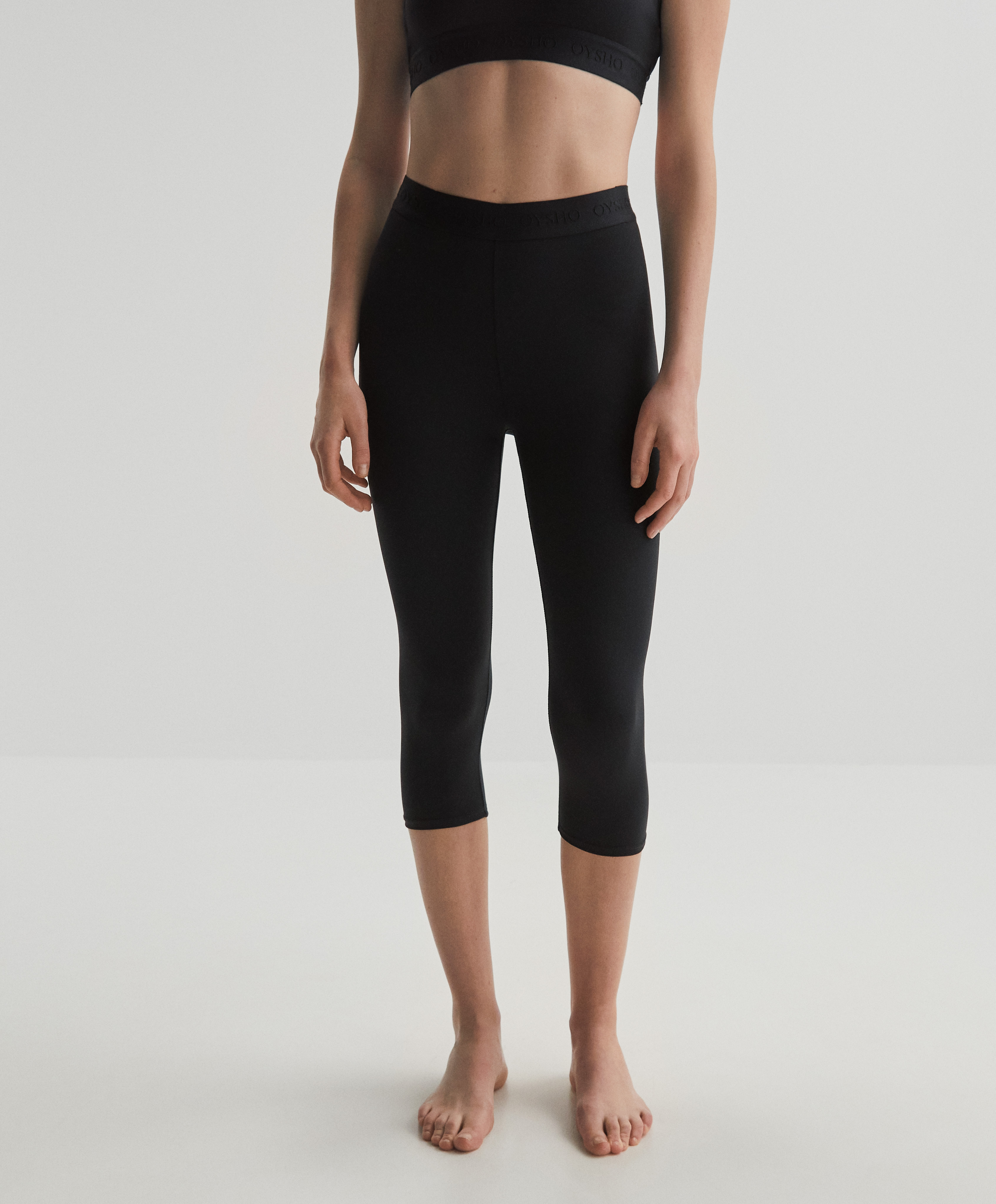 Comfort elastic 40cm capri leggings