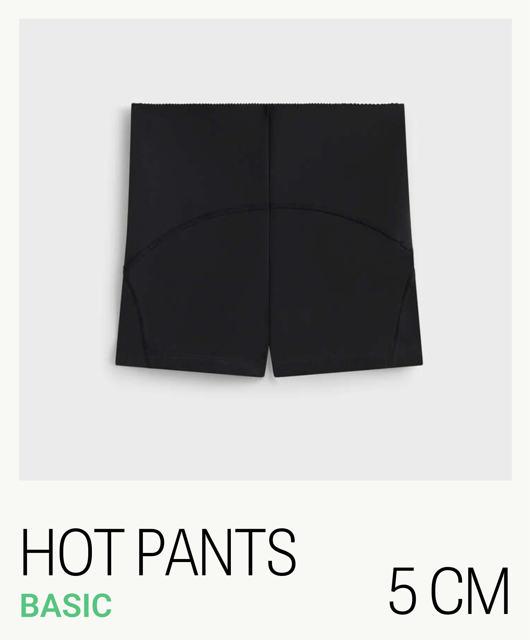 Hot pants compressive 5 cm