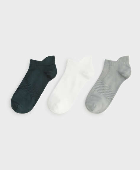 3 pares de calcetines tobilleros deportivos
