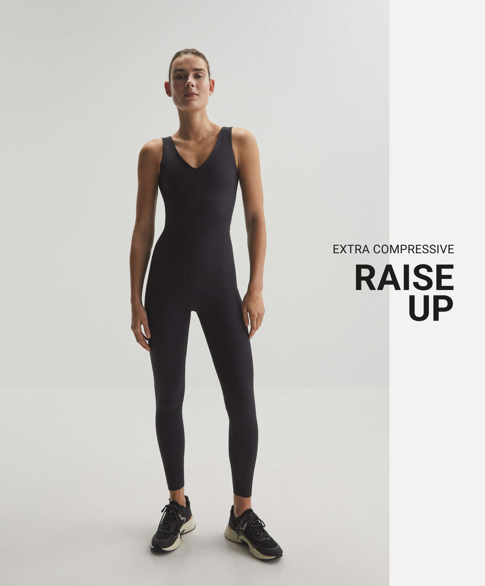 Extra compressive raise up jumpsuit