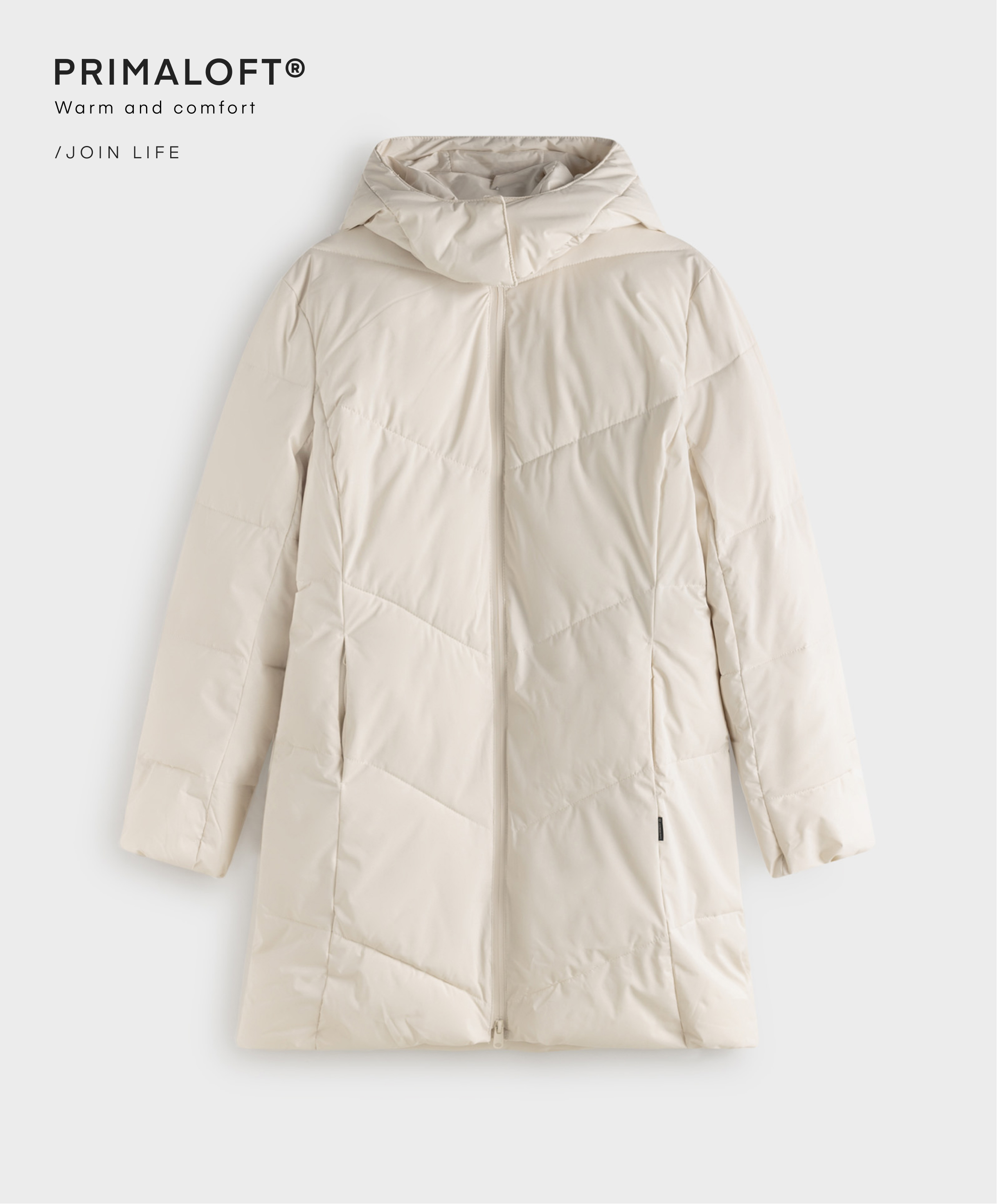 long primaloft coat