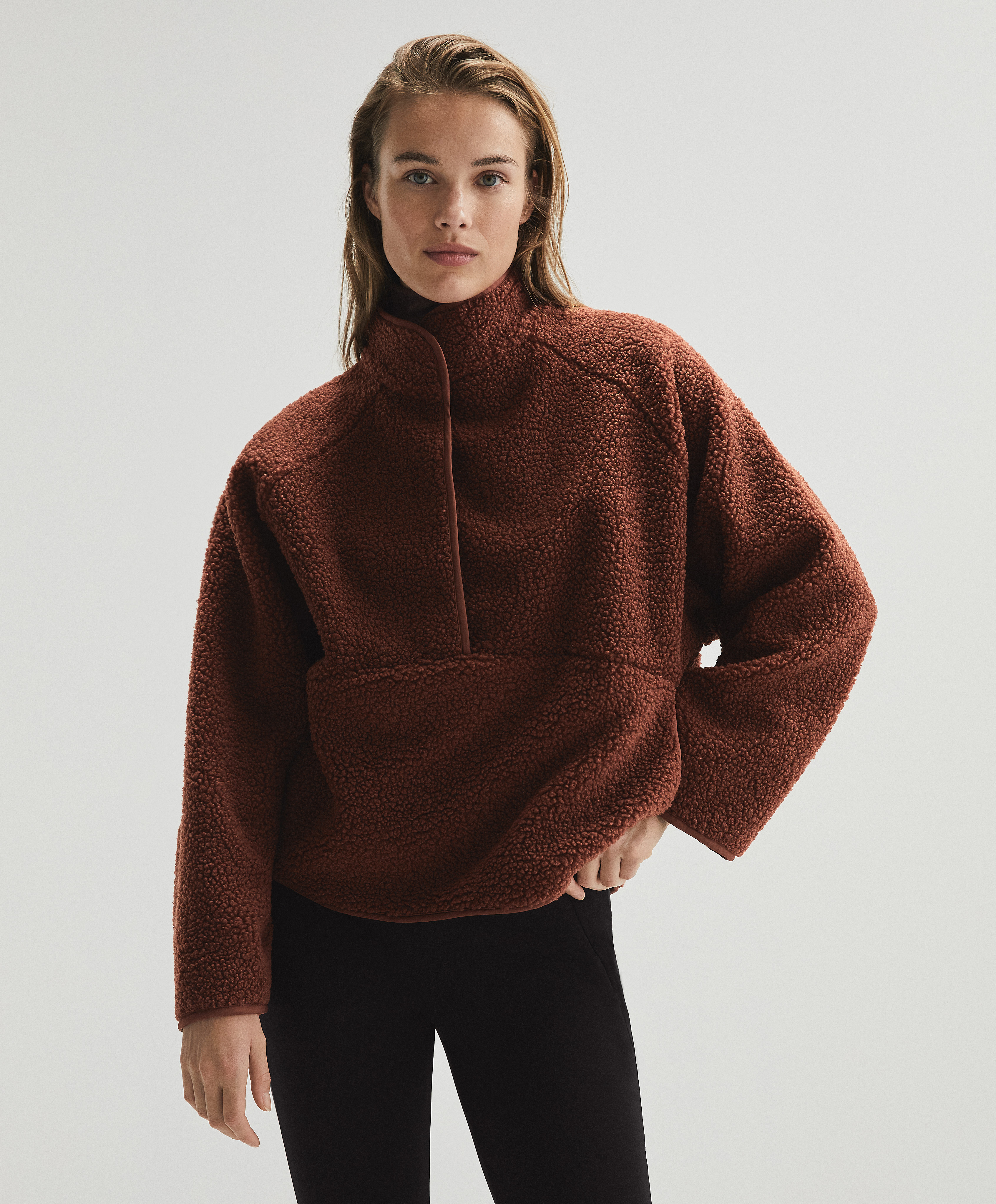 shearling pullover