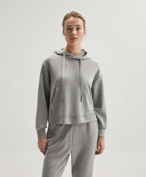 Grey soft touch modal tracksuit