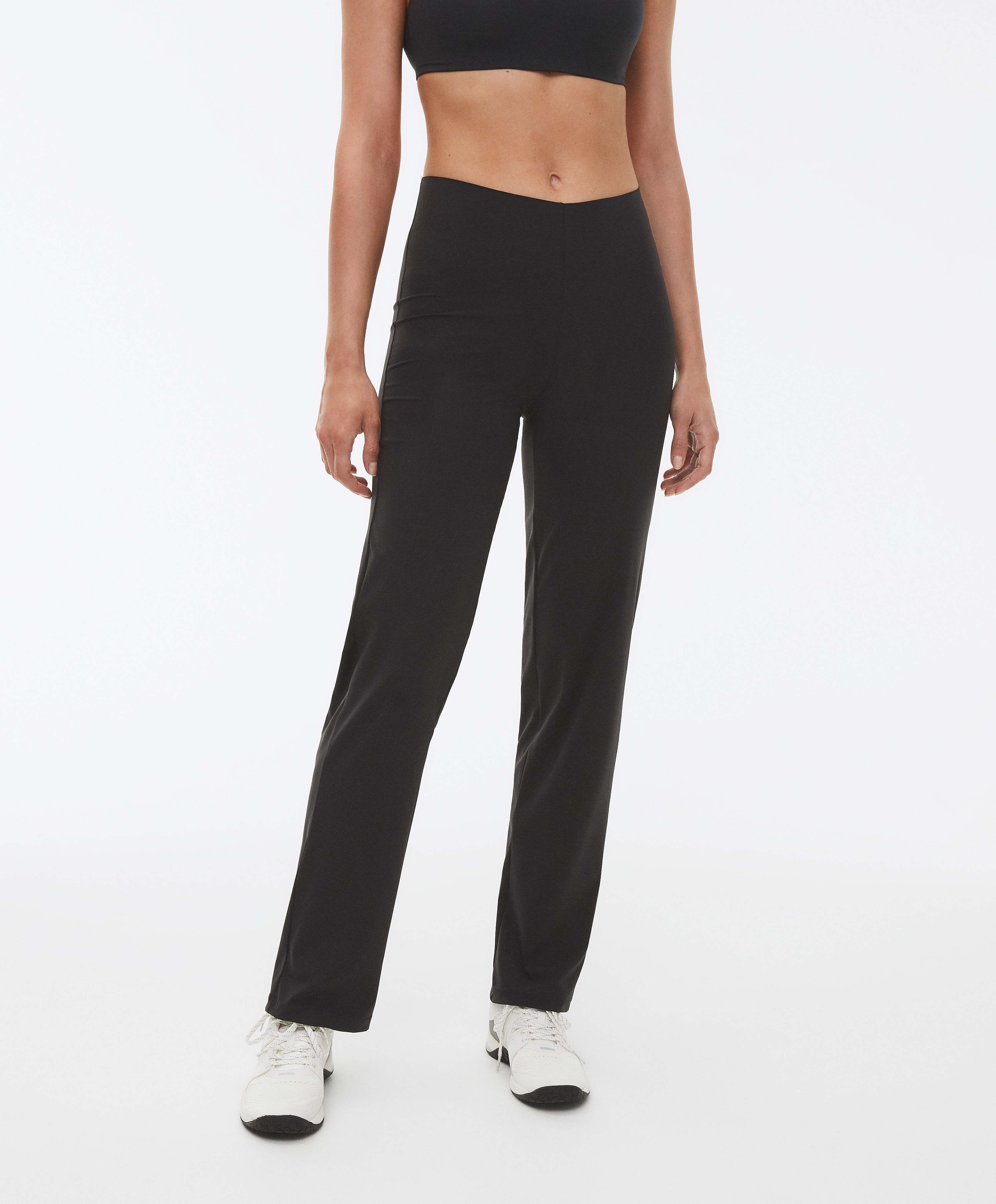 Pantalón recto deportivo de mujer | Deporte | OYSHO España