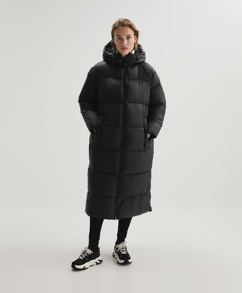 super long padded coat