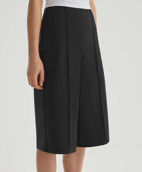 Culotte trousers in high-strength fabric