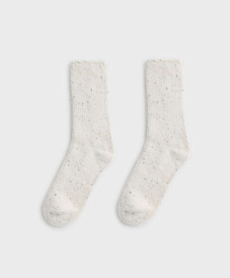 Flecked thick medium socks