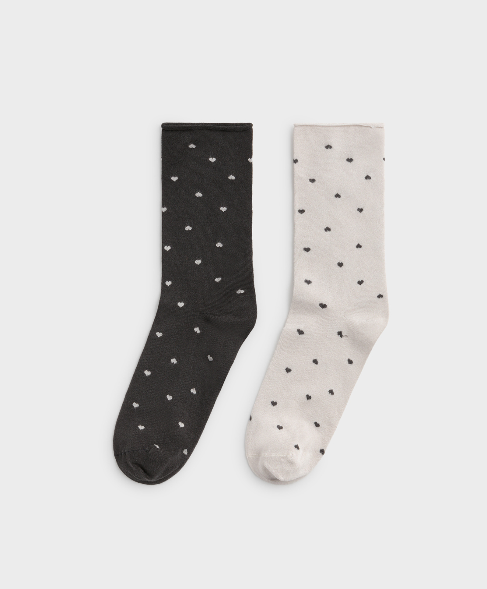2 paires de chaussettes en micromodal soft touch à motif