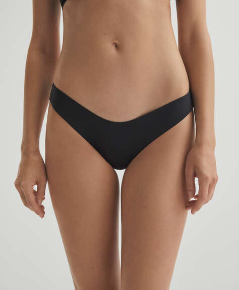 V-cut Brazilian bikini briefs