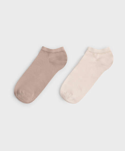2 pares de calcetines tobilleros modal