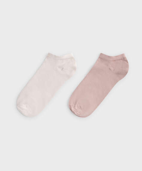 2 pares de calcetines tobilleros modal