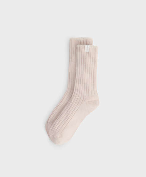 Κάλτσες μεσαίου μήκους με χοντρό ριμπ
