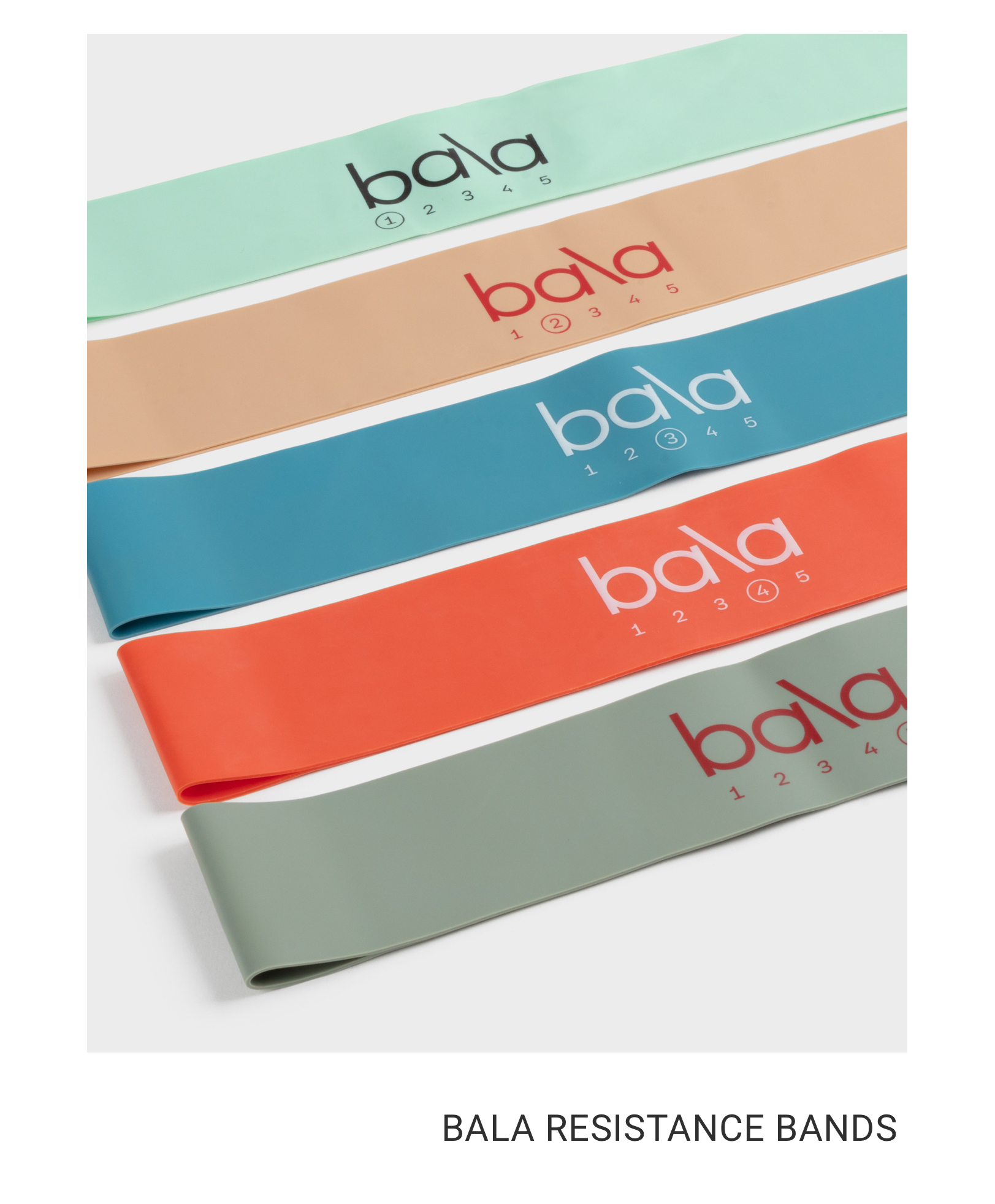 Verpakking met vijf BALA® weerstandsbanden