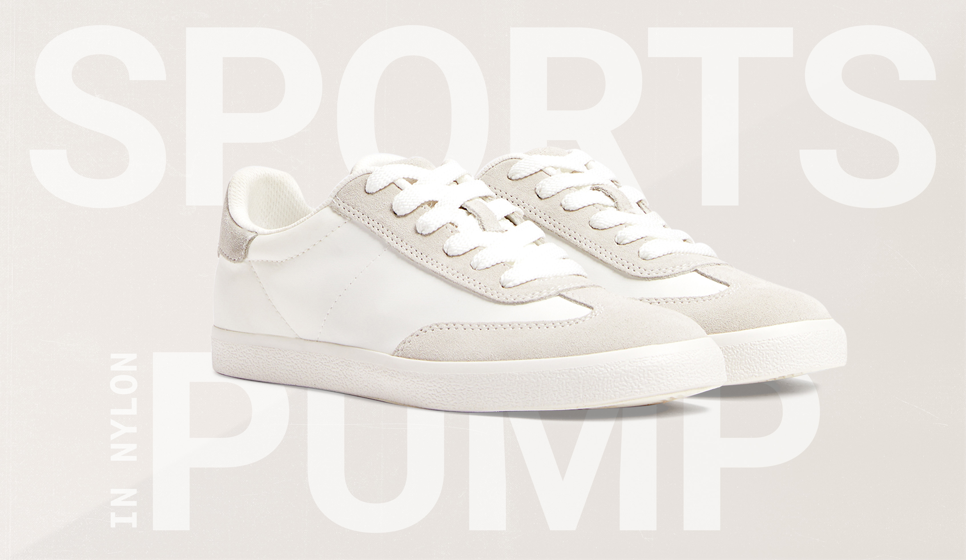Split-leather trainers with pieces