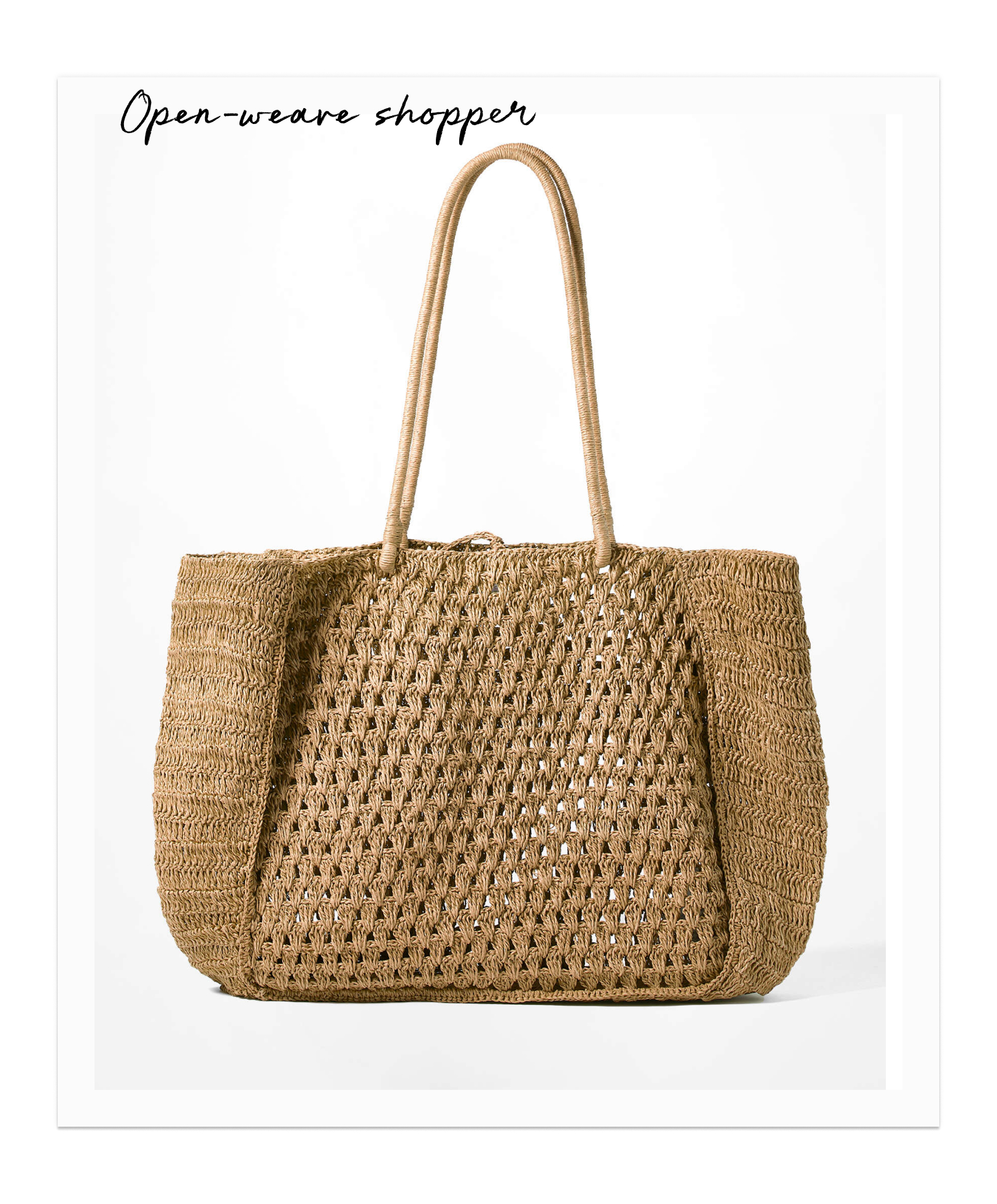 Open-weave shopper