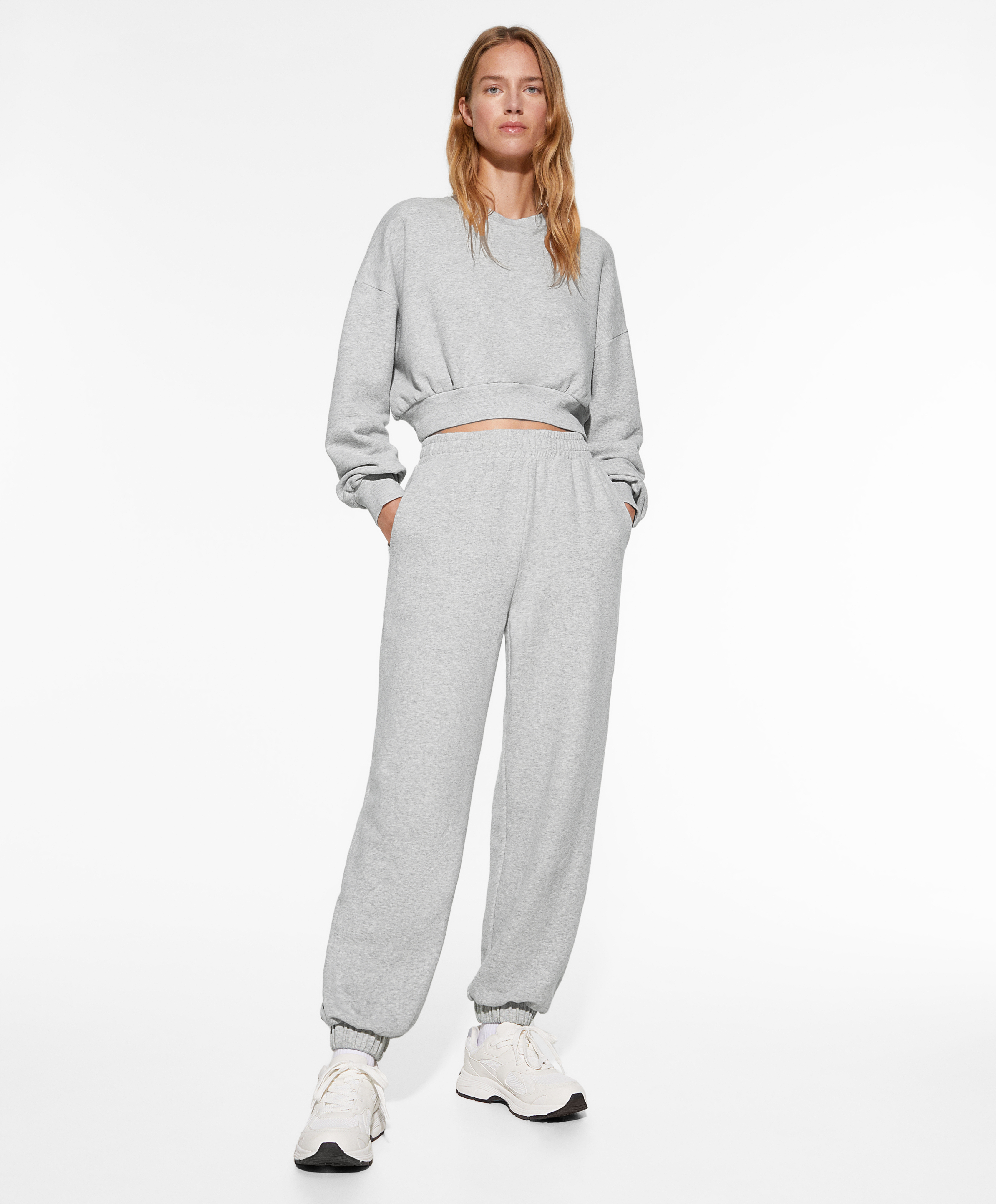 Grey tracksuit with joggers